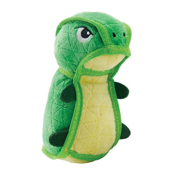 Outward Hound Xtreme Seamz Medium Dino Dog Toy - Durable Chew-Resistant Dinosaur Pet Toy for Aggressive Chewers - Perfect for Playtime, Training & Outdoor Adventures