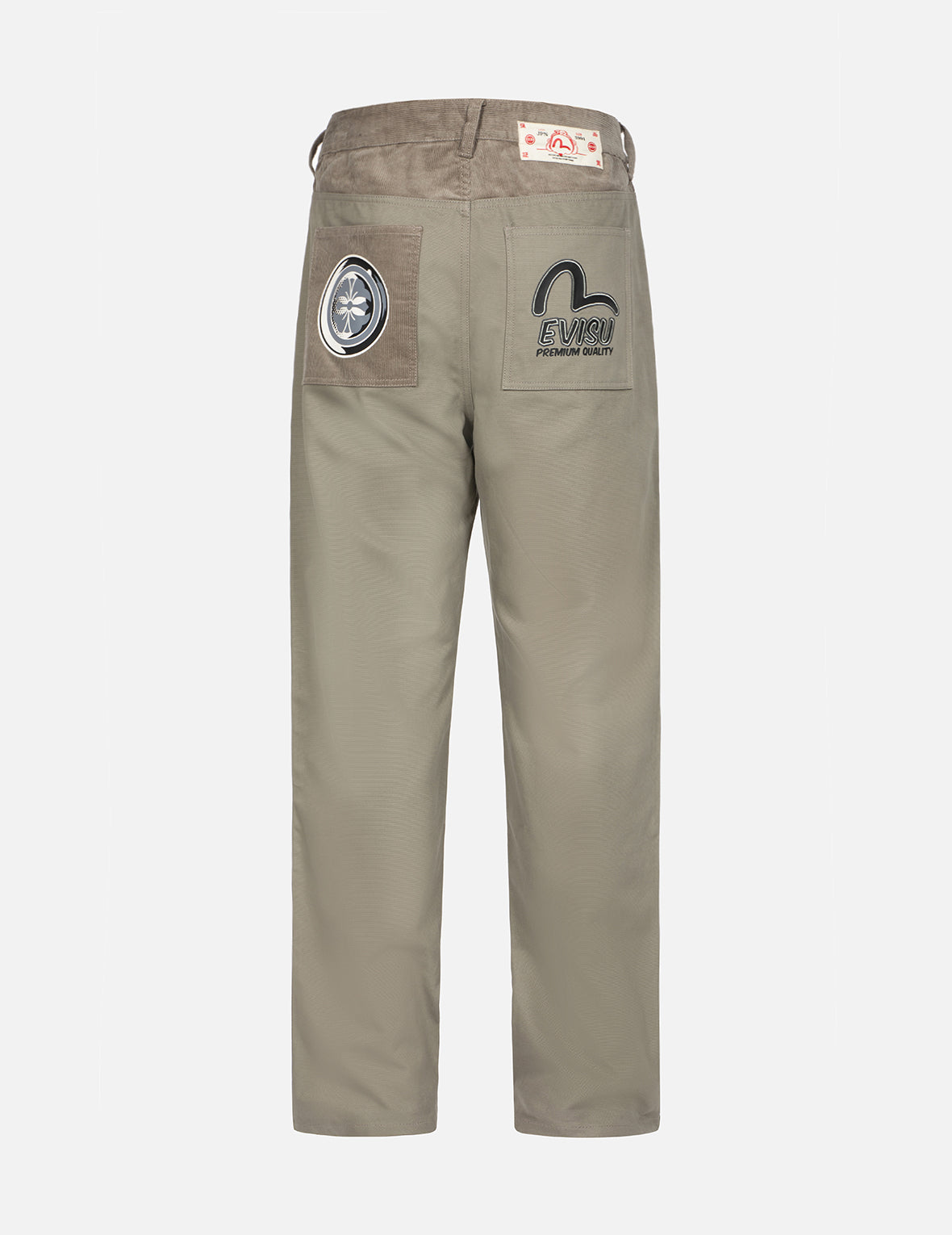 Seagull & Kamon Print Straight Fit Chino Pants for Men - Casual Comfortable Slim Fit Trousers for Office, Travel & Everyday Wear