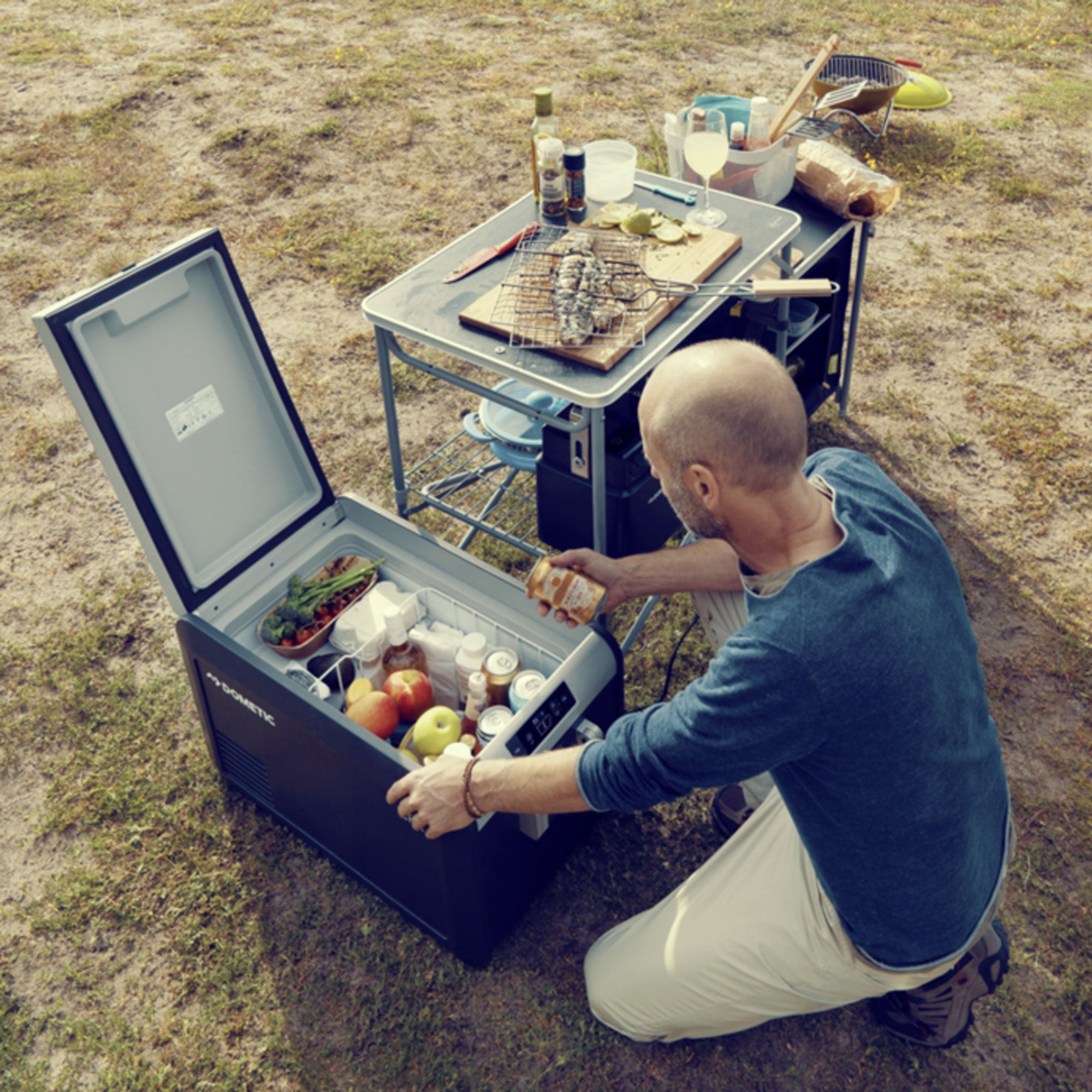 Dometic CFX3 45 Electric Cooler - Portable Fridge Freezer for Camping, Road Trips, and Outdoor Adventures - 12V/24V DC & 110-240V AC Powered