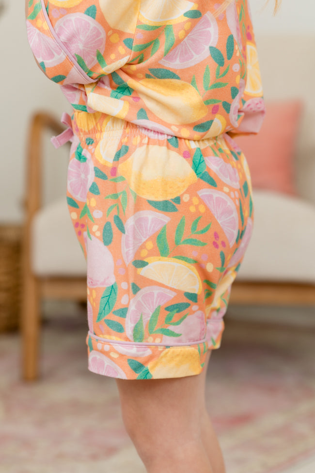 Kids' Pastel 'Squeeze The Day' Matching Outfit Set - Soft & Comfortable Playwear for Toddlers & Children - Perfect for Playdates, School, and Family Outings