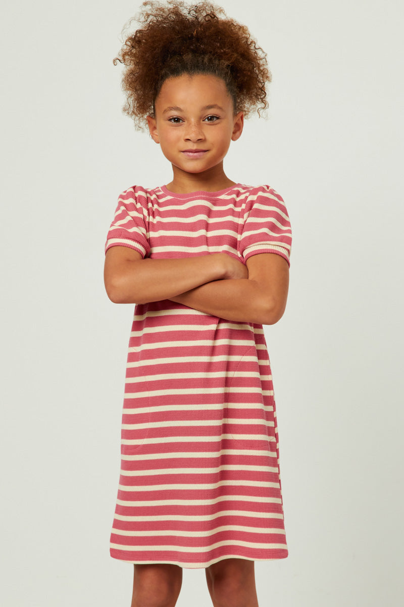 Stylish Banded Sleeve Waffle Knit Dress for Women | Comfortable & Fashionable Fall Outfit | Perfect for Casual Wear, Office, and Date Nights