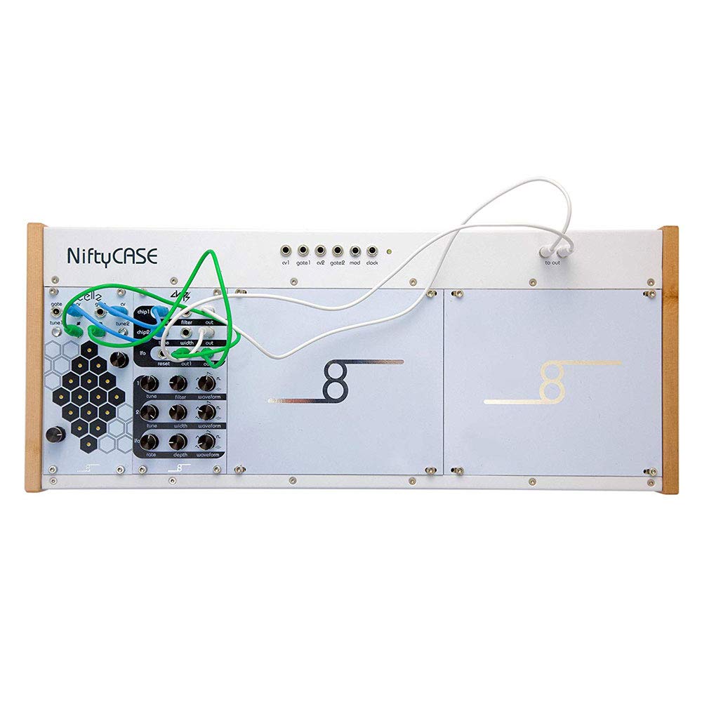 Cre8audio Eurorack Modular Synthesizer Nifty Kit Bundle with HPC-A30 Studio Monitor Headphones & 8 Sets 3' TS Patch Cables - Perfect for Electronic Music Production, Live Performance & Home Studio Setup