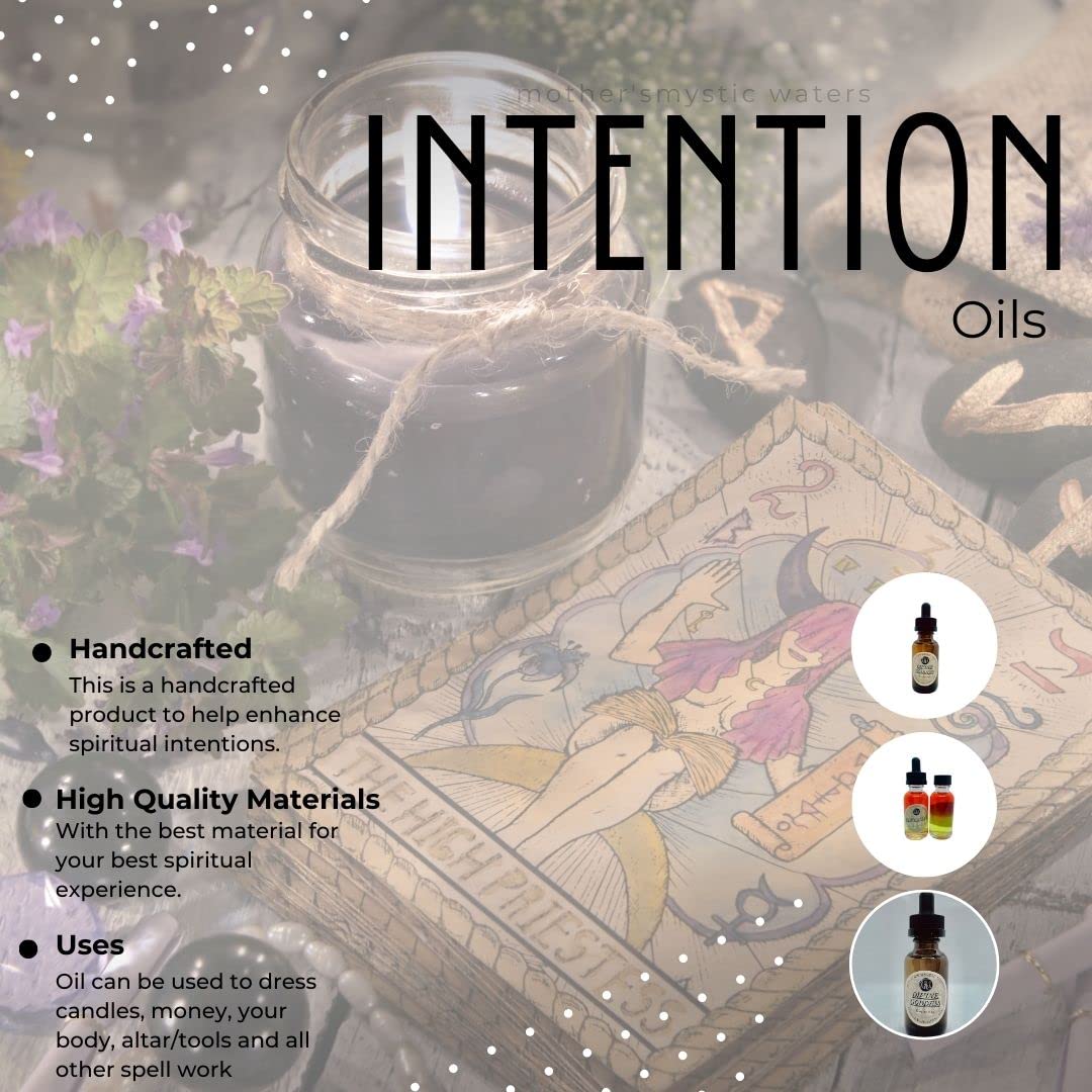 Abundance Ritual Oil for Witchcraft & Hoodoo - Pagan Anointing Oil with Herbs for Attraction & Spiritual Practices | Perfect for Meditation, Altar Offerings & Magical Rituals