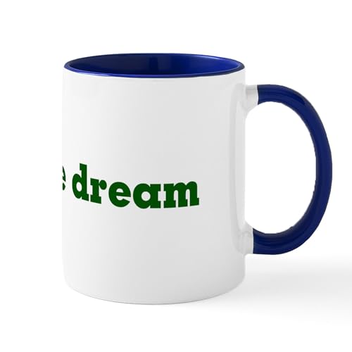 White/Navy Inside - Livin The Dream Coffee Mugs