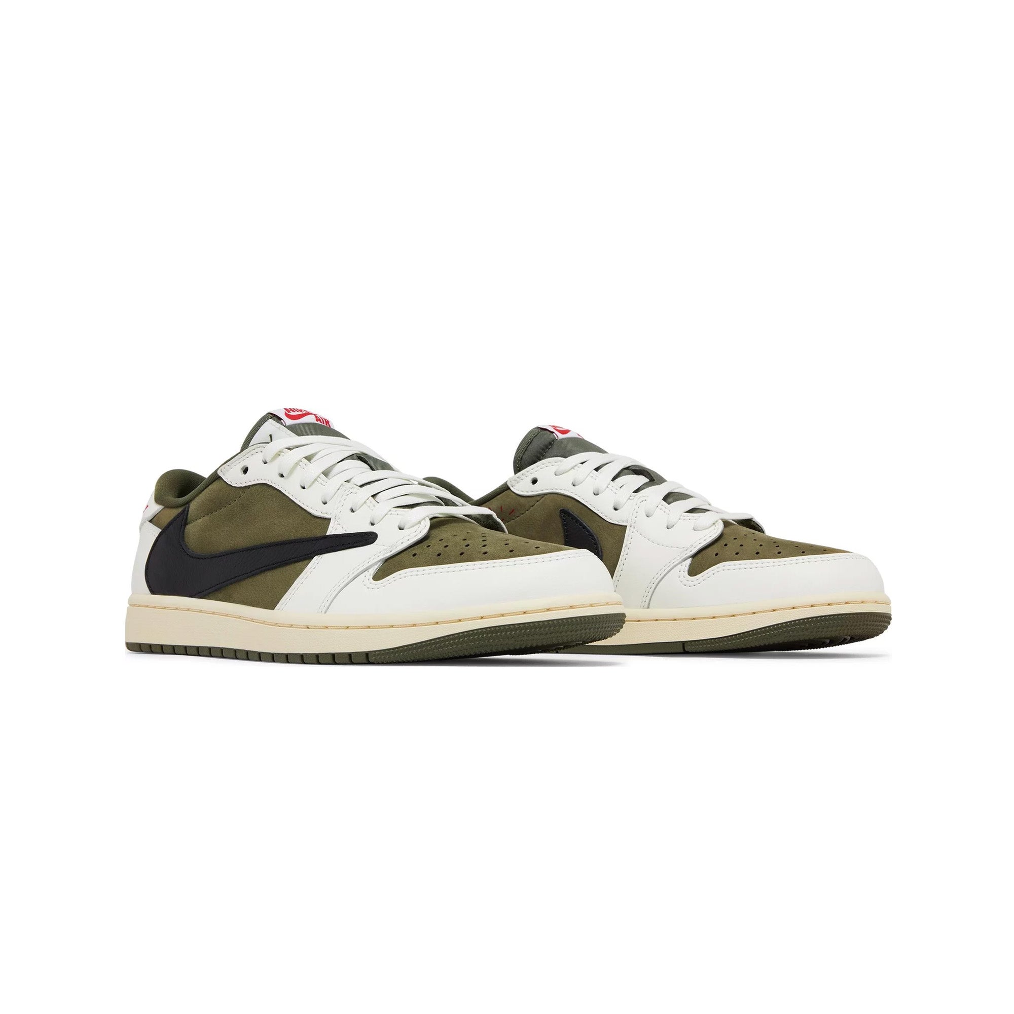 Air Jordan 1 Retro Low OG SP Travis Scott 'Medium Olive' Sneakers (2024) – Men's Basketball Shoes for Streetwear & Casual Fashion