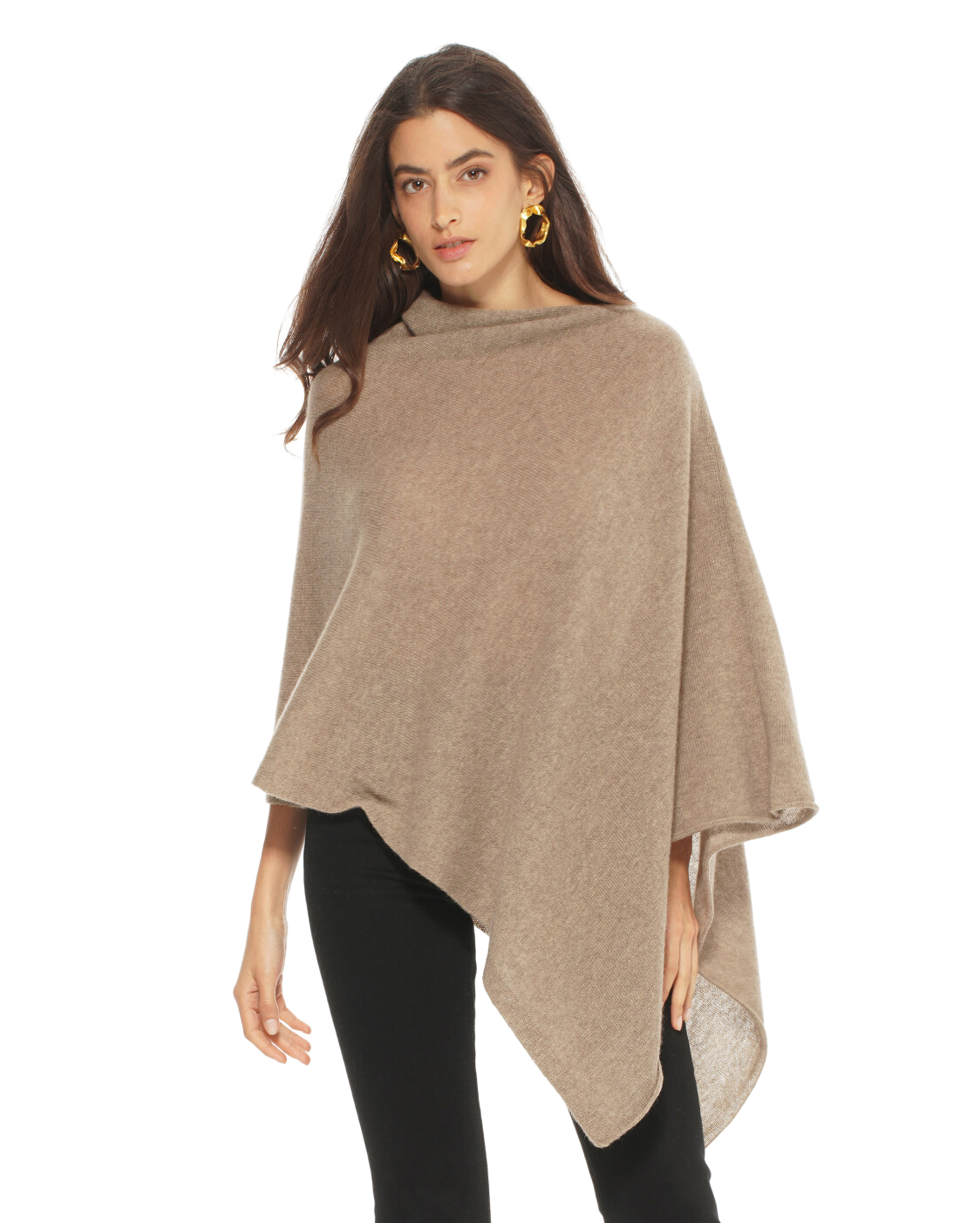 Luxury Women's Pure Cashmere Poncho - Soft & Warm Lemon Yellow Shawl Wrap for Fall & Winter | Perfect for Office, Travel & Casual Outfits