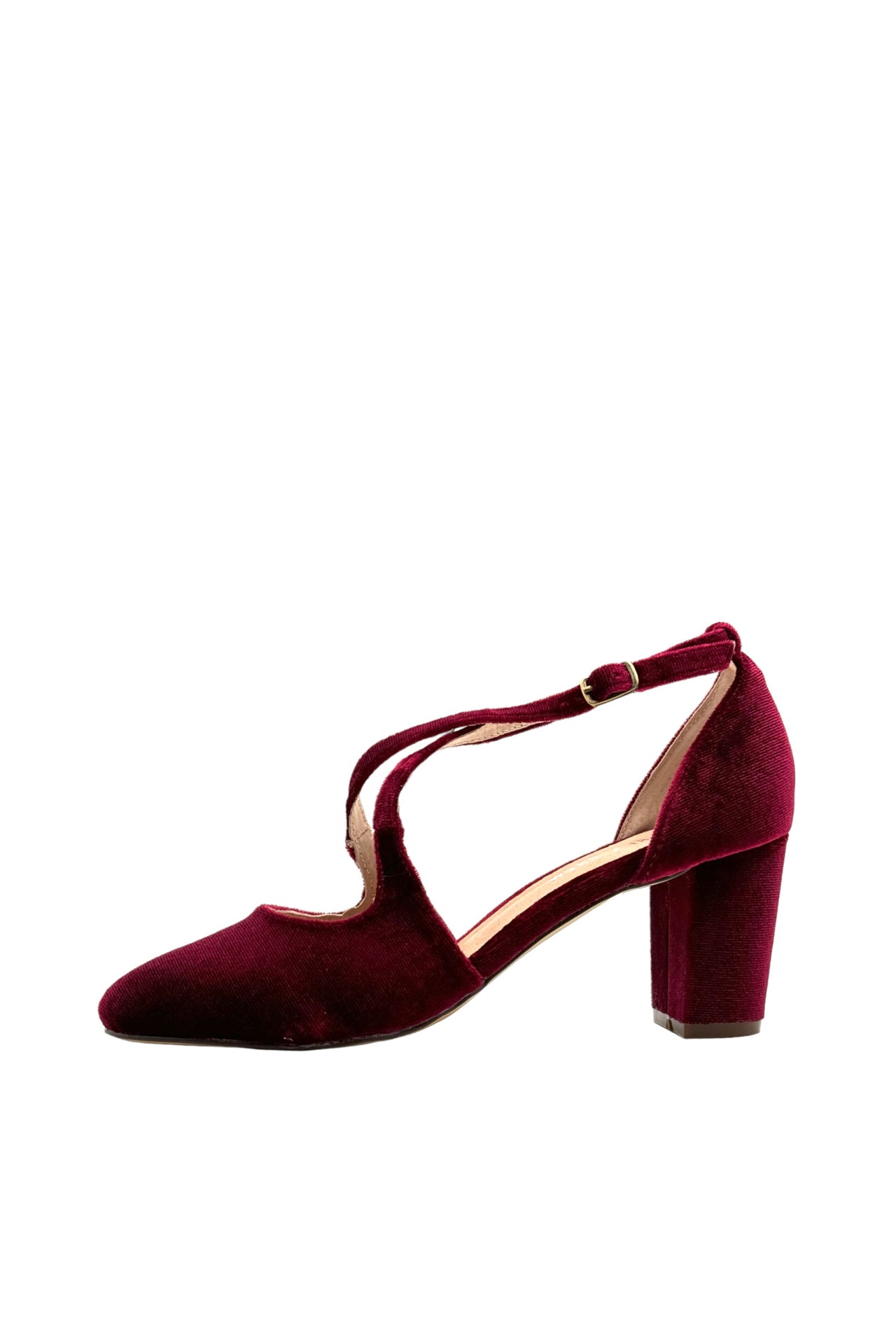 Oren Velvet Mary Jane Heels - Women's Comfortable Dress Shoes for Work, Party & Special Occasions
