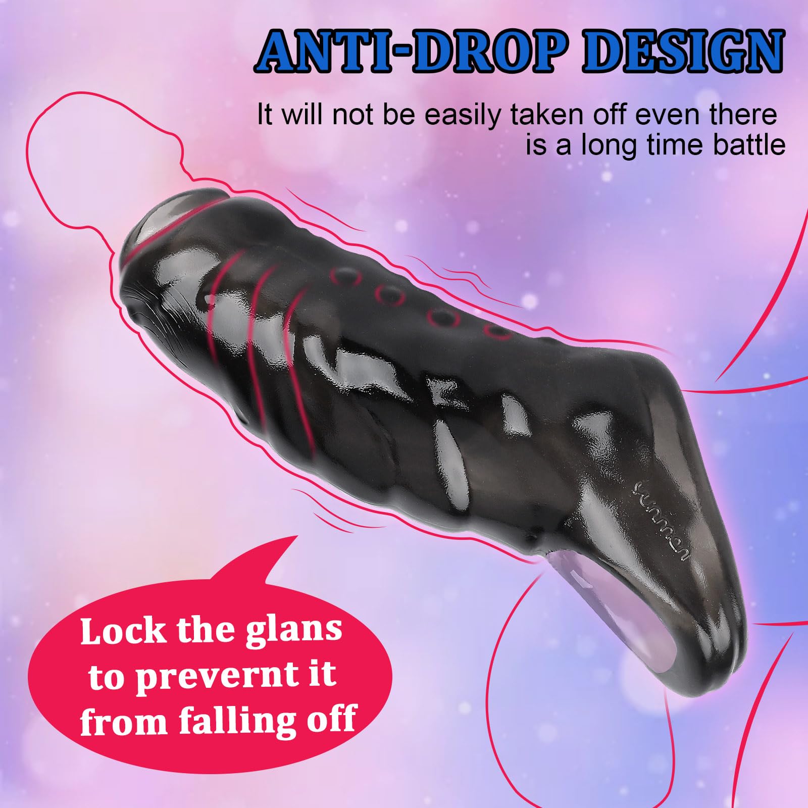 Realistic Penis Sleeve for Men - Ultra Soft Silicone Cock Extender & Enhancer | Couples Sex Toy for Enhanced Pleasure & Intimacy | Perfect for Spicing Up Your Love Life & Bedroom Fun