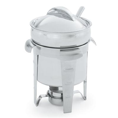 Vollrath Maximillian 4.2 Qt Stainless Steel Round Chafing Dish - Professional Buffet Catering & Food Warming Solution for Parties, Weddings & Events