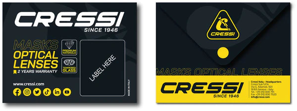 Cressi Big Eyes Evolution Scuba Diving Mask with Optional Prescription Lenses - Perfect for Snorkeling, Freediving & Underwater Photography