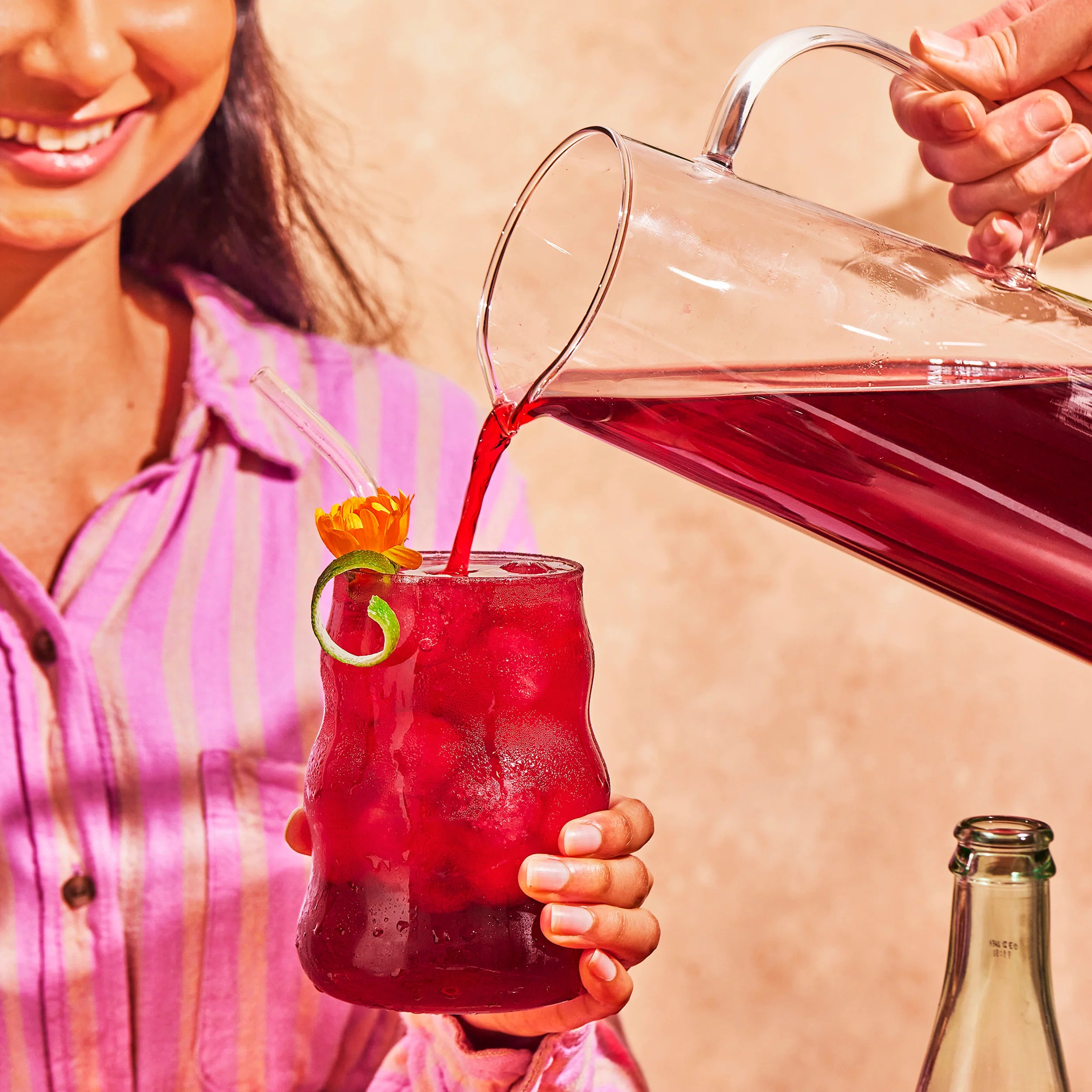 Organic Hibiscus Mango Iced Tea Bags - Refreshing Tropical Summer Drink for Home, Office & Outdoor Activities