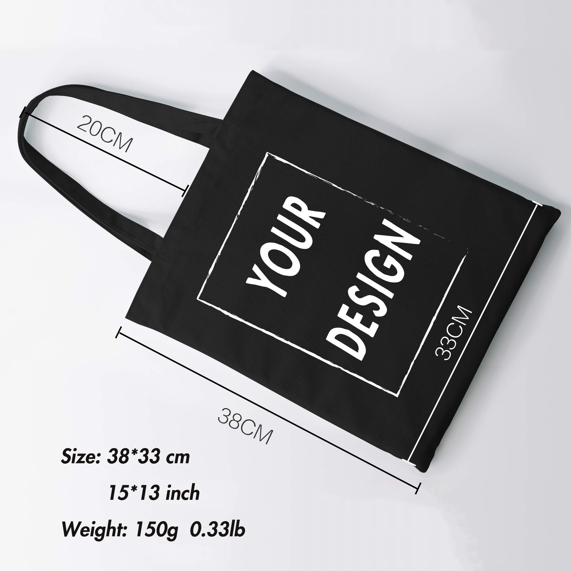 Custom Personalized Women's Tote Bag - Eco-Friendly Canvas Shopping Bag with Your Own Design - Perfect for Groceries, Beach Trips & Everyday Use