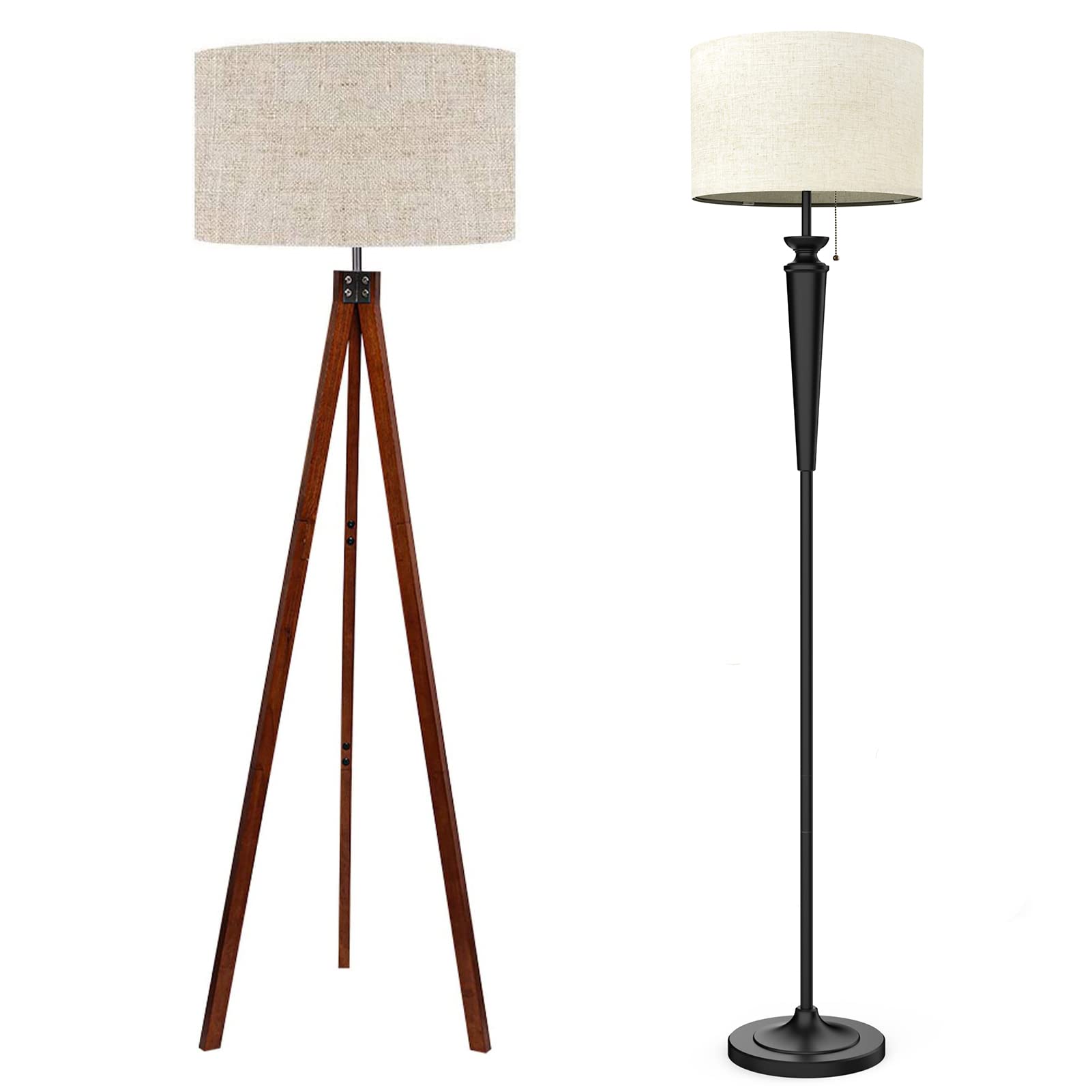 LEPOWER Modern Mid Century Floor Lamp - Tall Standing Light for Living Room, Bedroom, Study & Office - Adjustable Brightness for Reading & Relaxation