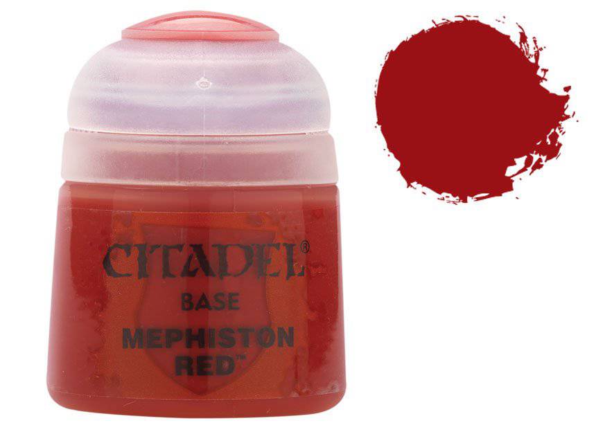 Citadel Base Mephiston Red Acrylic Paint - Premium Miniature & Warhammer Model Painting - Perfect for Tabletop Gaming, Hobbyists & DIY Crafts
