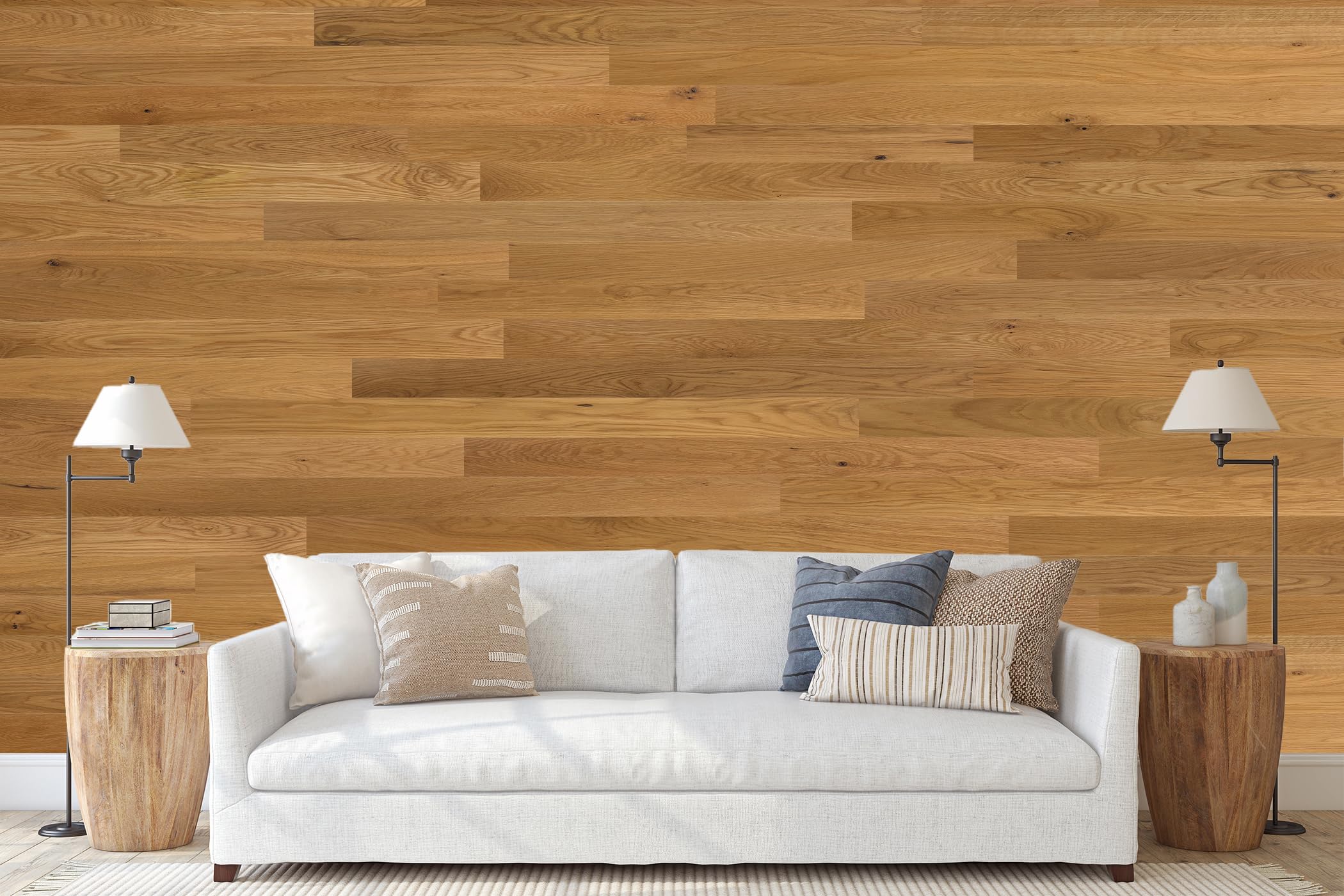 Timberchic Oak Wood Peel & Stick Wall Planks - Easy DIY Accent Wall Paneling for Home Decor & Improvement - Premium Modern Wood Wall Covering (4