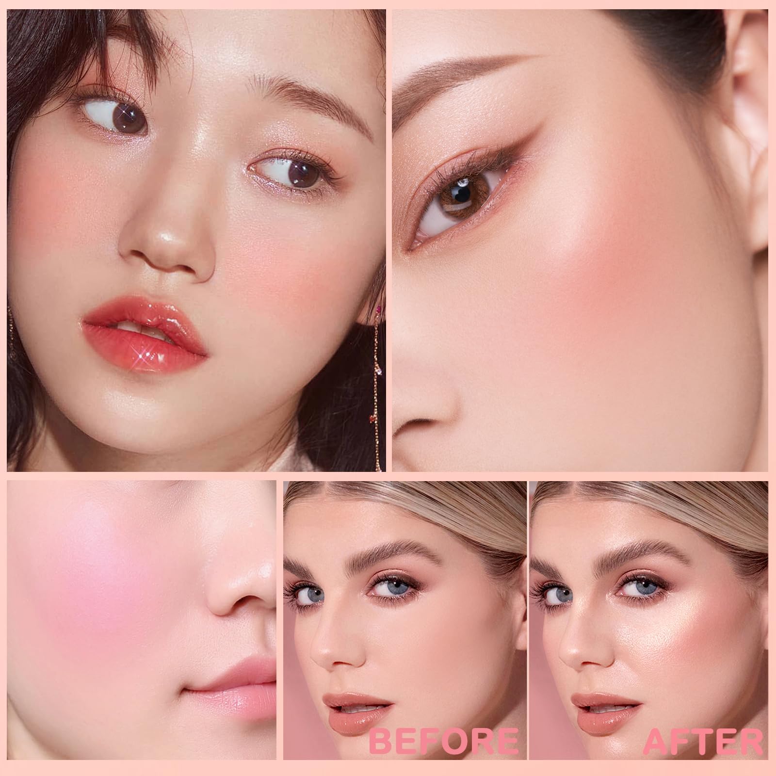Water Jelly Tint Stick - Long Lasting Hydrating Lip & Cheek Stain, Sheer Jelly Blush & Lip Gloss with Cooling Effect, 1000+ Swipes (04# Rose Pink) | Perfect for Natural Makeup, Daily Wear & On-the-Go Touch Ups