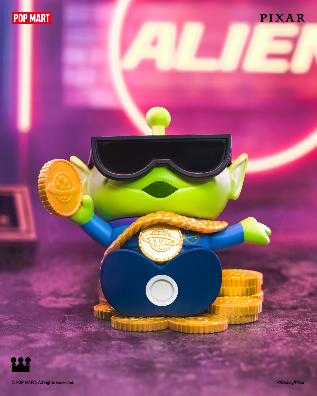 POP MART Disney Pixar Alien Action Figures - Collectible Toy Set for Fans, Perfect for Display, Gifts & Home Decor | Inspired by Disney Movies & Animation
