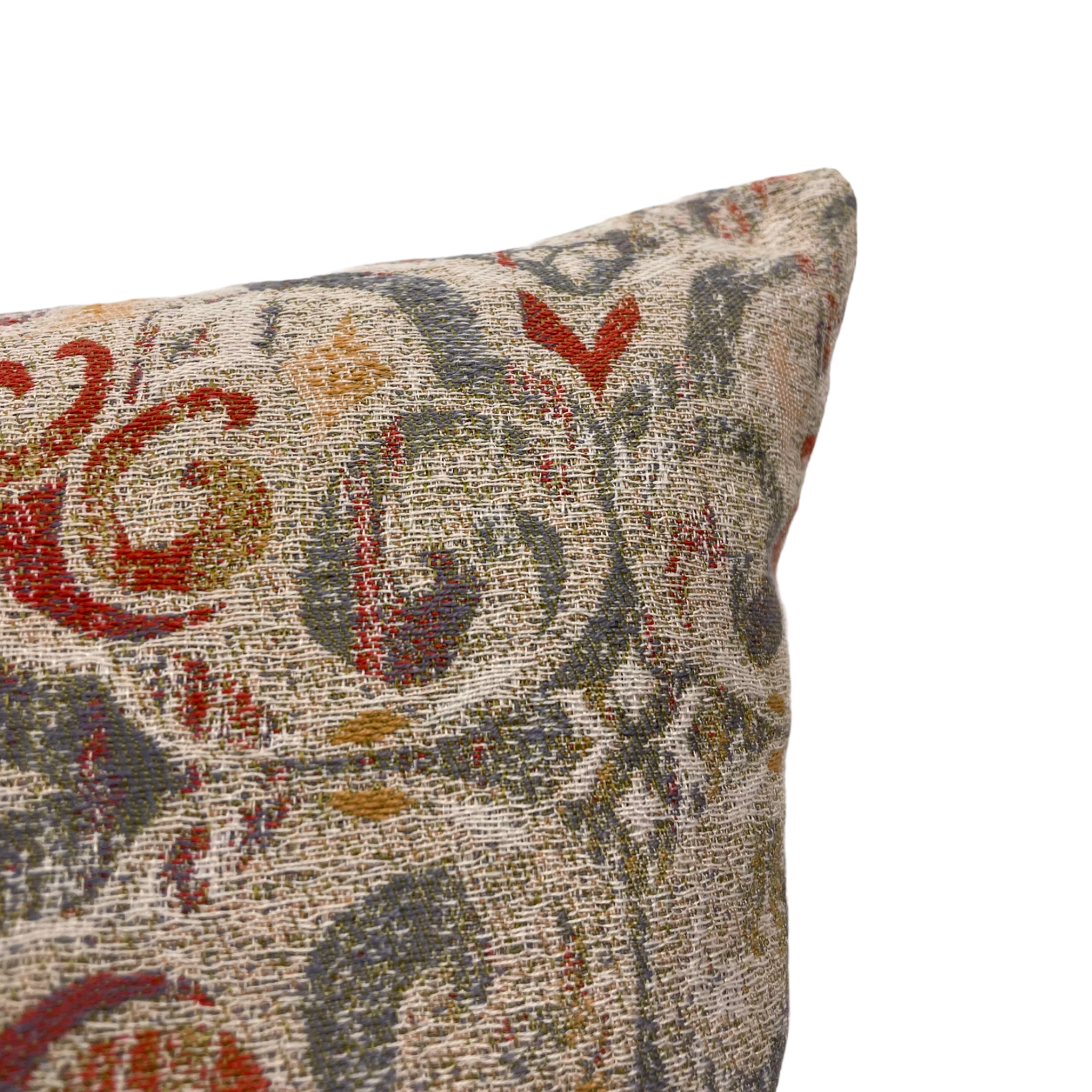Whitney Potpourri Lumbar Pillow 12x22 - Decorative Floral Throw Pillow for Sofa, Bed & Home Decor - Perfect for Living Room, Bedroom & Office Accent