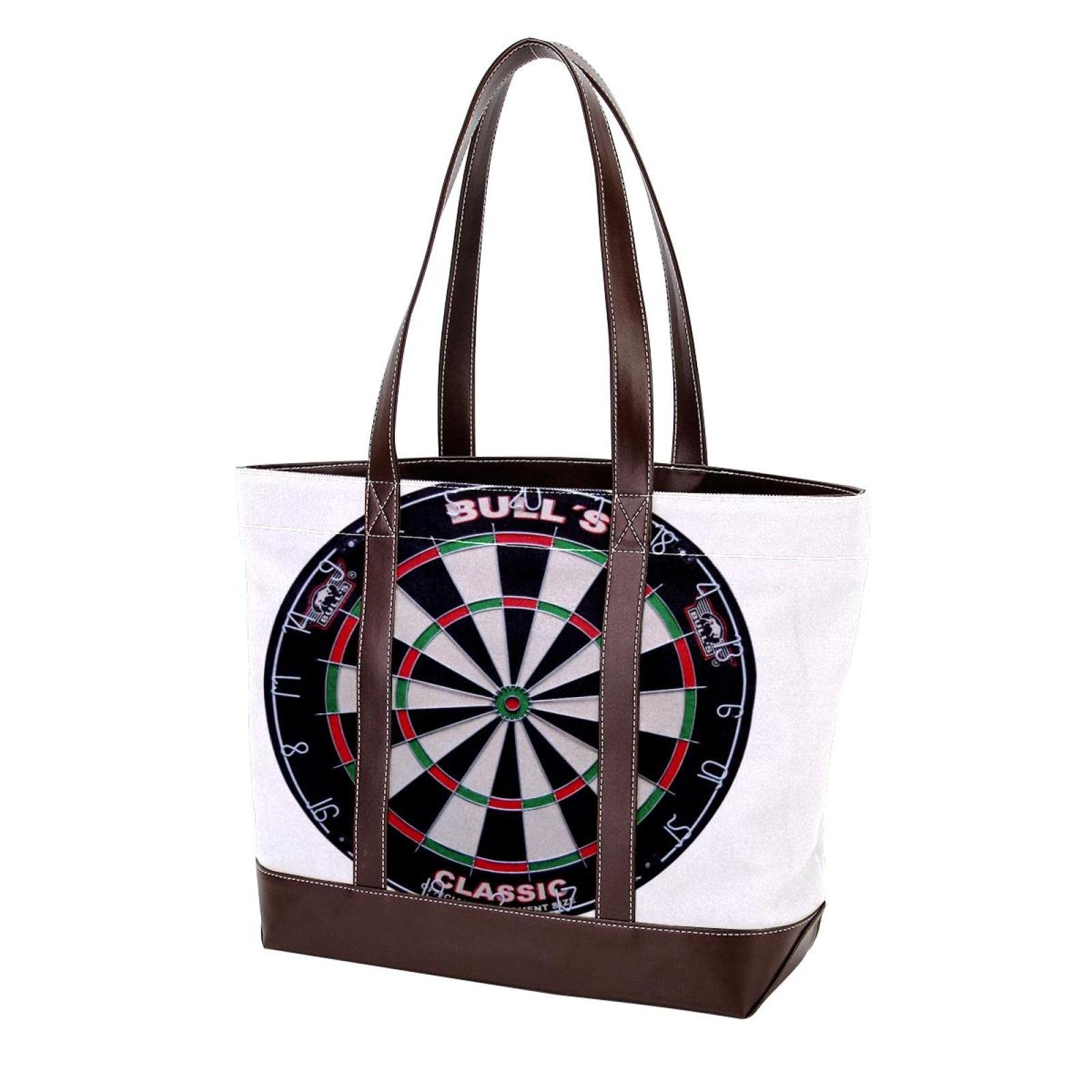 Stylish Women's Leather Canvas Tote Bag with Boat Sail Print - Large Top Handle Shoulder Satchel Hobo Purse for Everyday Use, Beach, Shopping & Travel