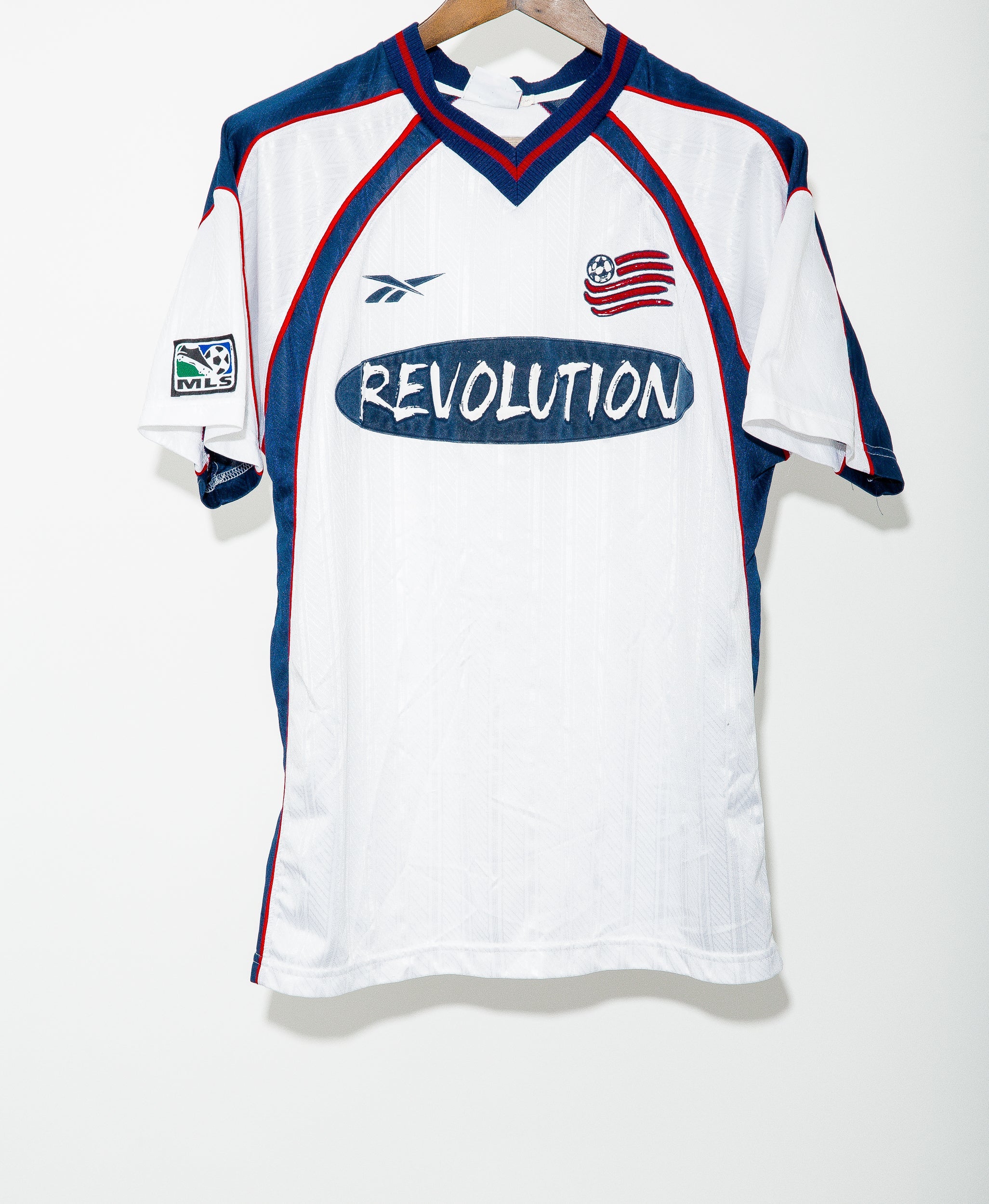 Authentic 1997-1998 New England Revolution Away Jersey Size S - Vintage MLS Soccer Shirt for Collectors & Fans - Perfect for Game Days, Retro Sports Fashion & Memorabilia Display