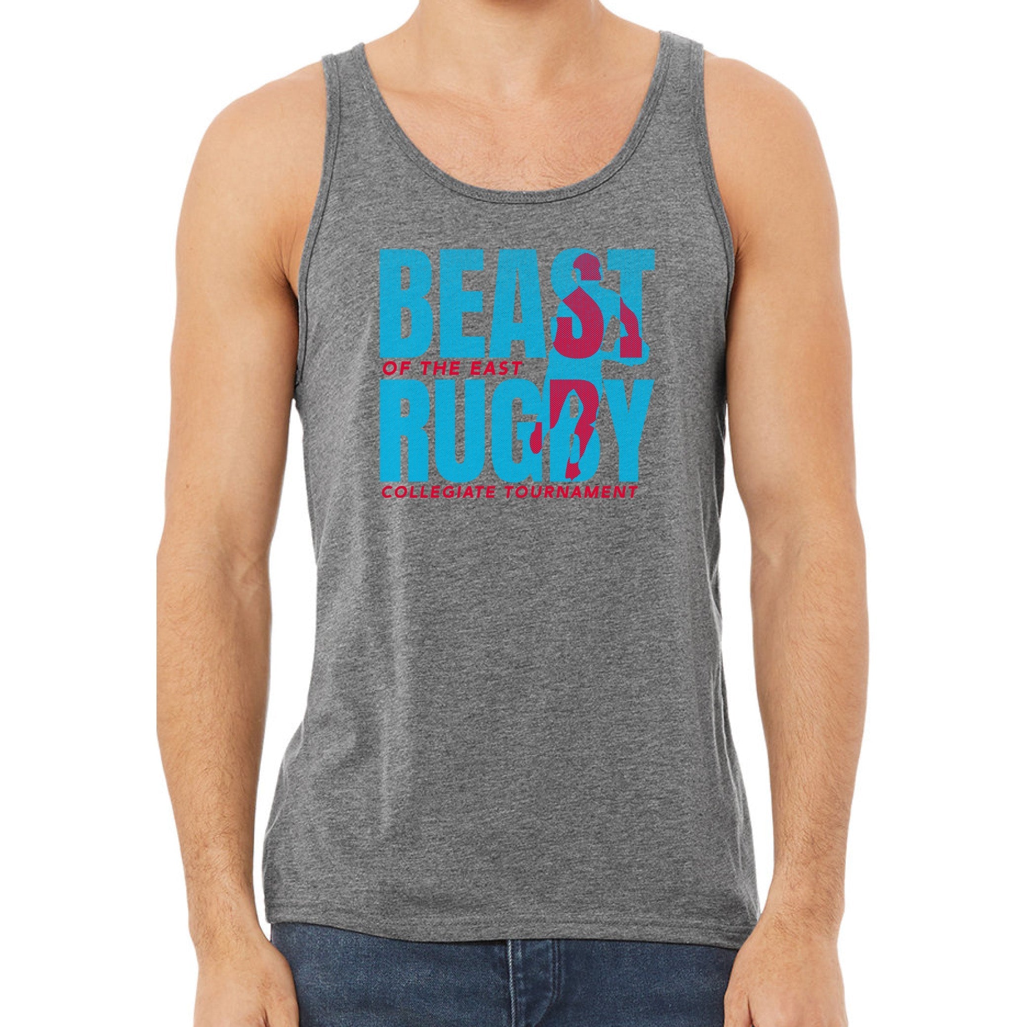 BOE '22 Beast Rugby Tank Top - Breathable Quick-Dry Performance Shirt for Men - Perfect for Rugby, Training & Outdoor Sports