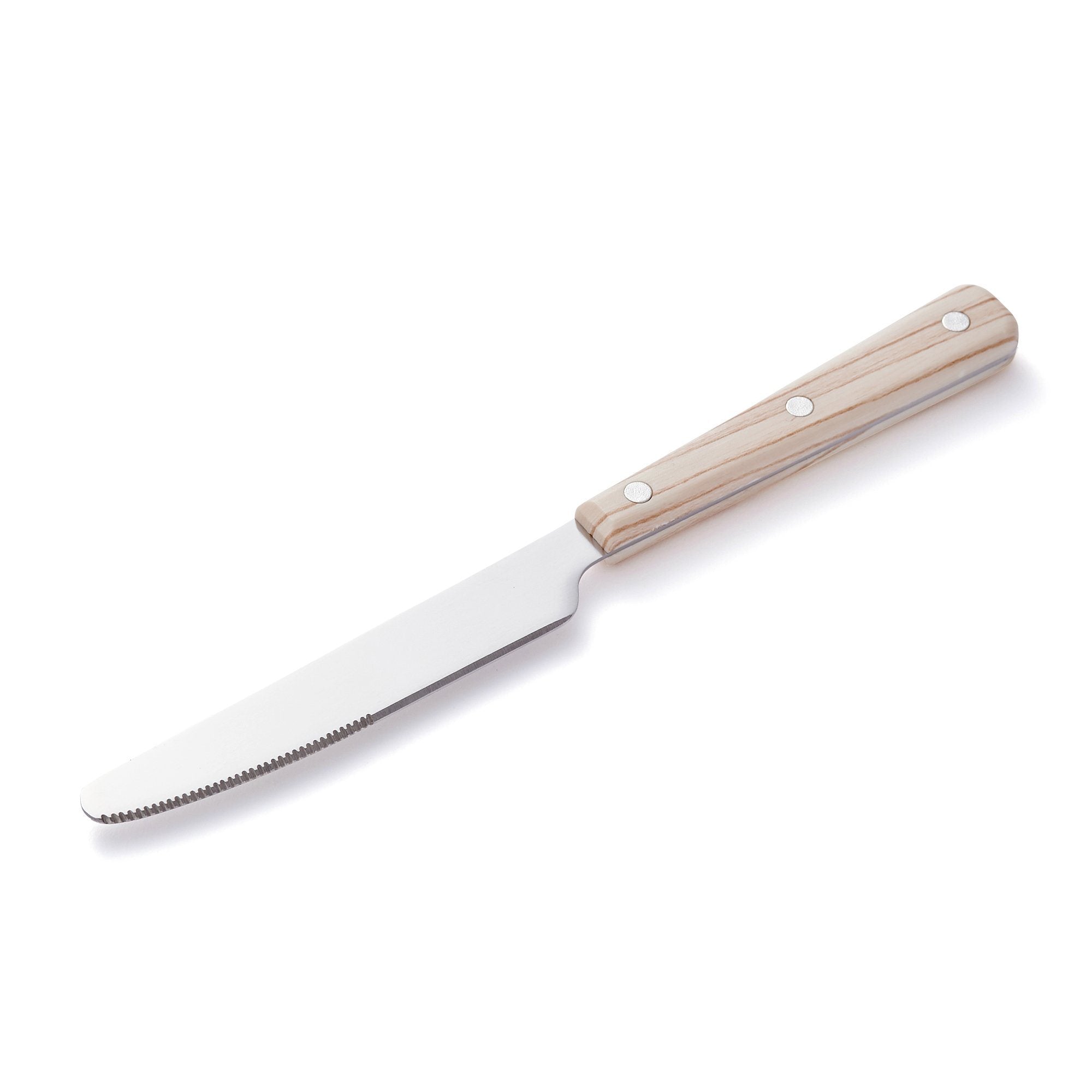 10-Piece Wood Pattern White Cutlery Set - Elegant Flatware for Dining, Parties, and Home Decor