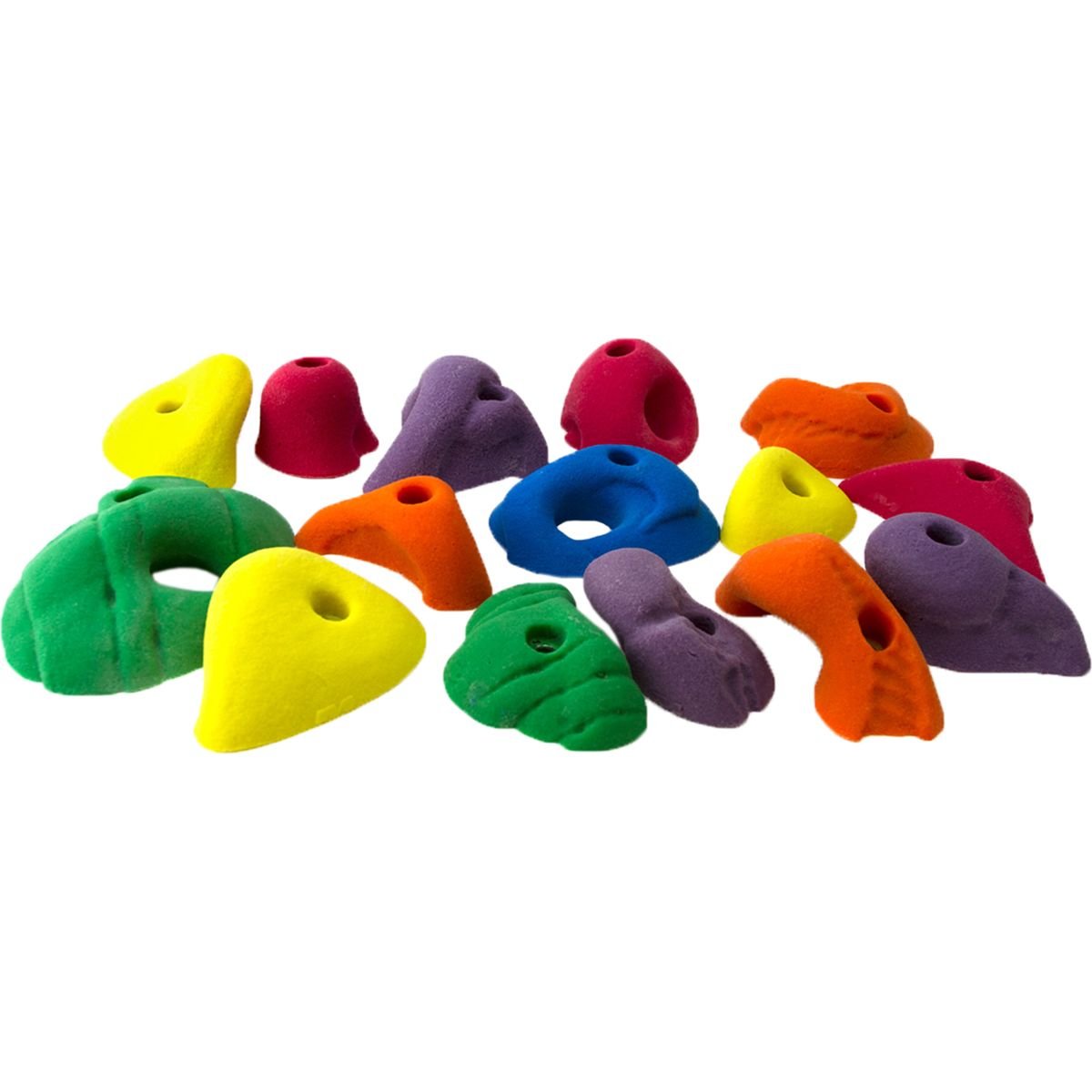 Metolius Mini Jugs - 15 Pack Polyurethane Climbing Holds for Rock Climbing Training | Perfect for Home Climbing Walls & Gym Training