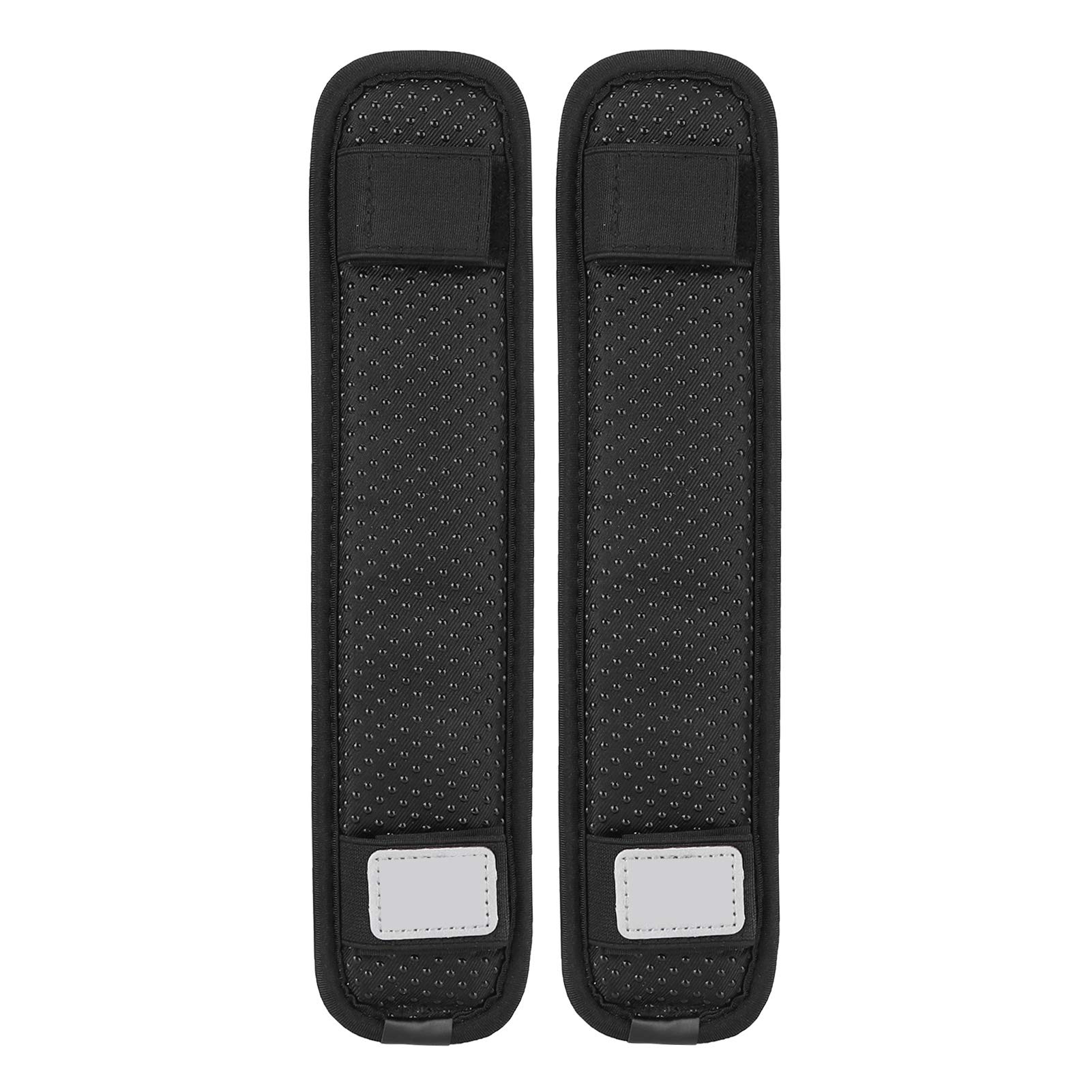 2PCS Anti-Slip Shoulder Strap Pads with Air Cushion - Black Backpack Shoulder Pads for Comfort & Stress Relief - Perfect for Hiking, Travel & Mounted Storage Systems