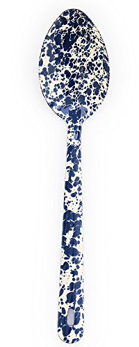 12-Piece Navy on Cream Serving Spoon Set - Perfect for Dinner Parties, Buffets, and Family Gatherings
