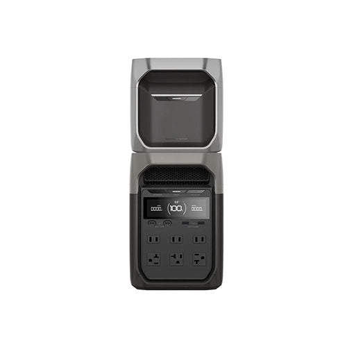 EcoFlow DELTA 3 Series Smart Extra Battery - 2400Wh Portable Power Station for Home Backup, Camping & Outdoor Adventures - Solar Generator for Emergency Power, RV Trips & Off-Grid Living
