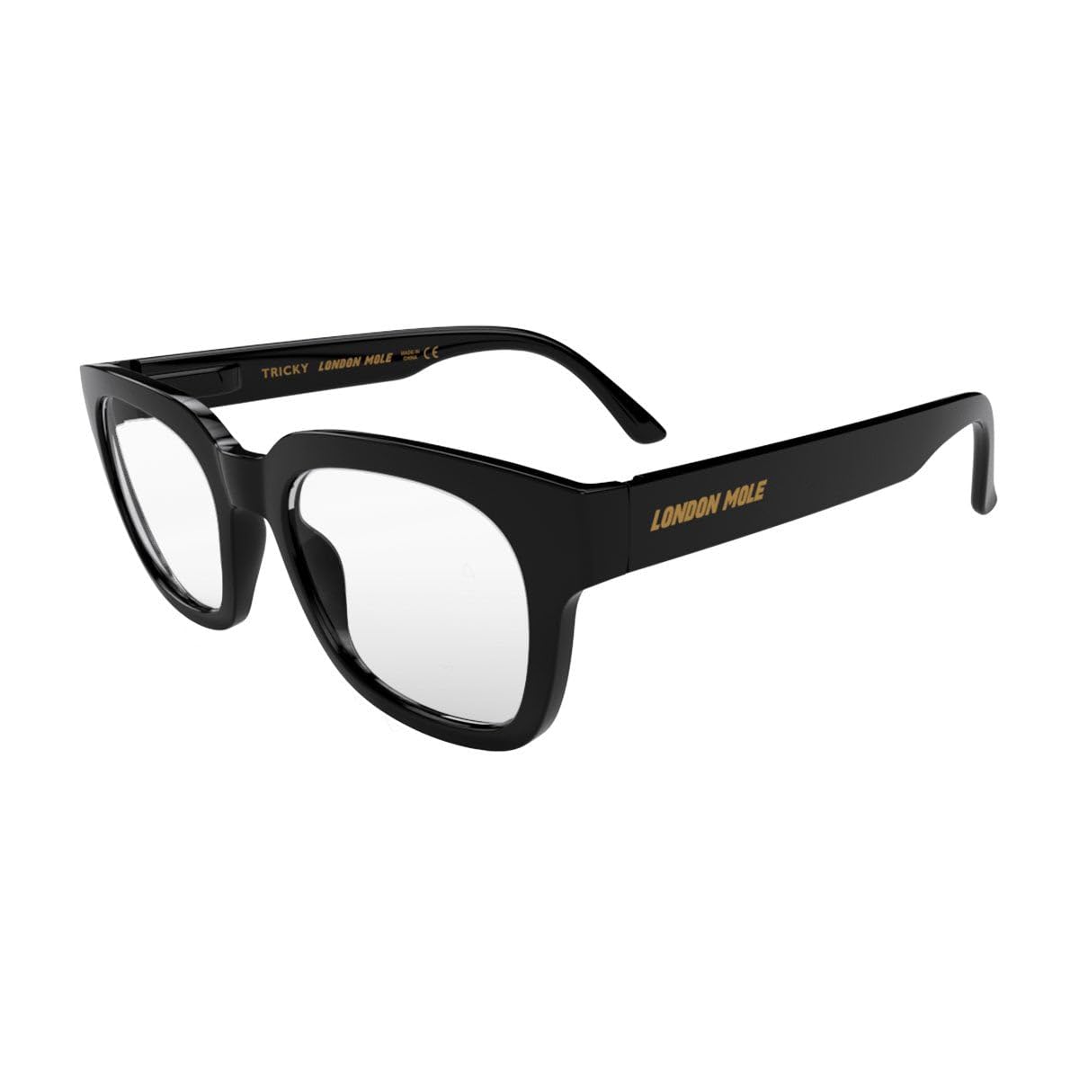 Blue Light Blocking Glasses - London Mole® Anti-Eye Strain Computer Glasses for Men & Women | Square/Rectangular/Trapezoid Frame | Reduce Digital Eye Fatigue for Work, Gaming & Screen Time