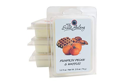 Pumpkin Pecan Waffles Wax Melts - Highly Scented Soy Wax Cubes (2 Pack) for Wax Warmers - Fall Home Fragrance, Cozy Autumn Ambiance
