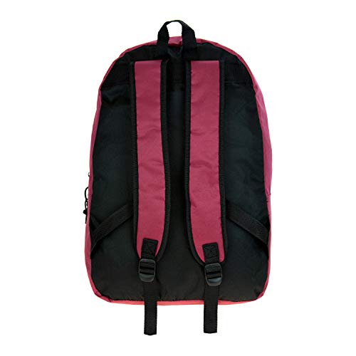 15 Classic Basic Backpacks in 6 Colors - Bulk Pack of 24 School Bags for Students, Travel & Everyday Use