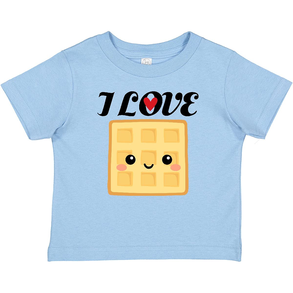 Inktastic Waffle Lover I Love Waffles Baby T-Shirt - Cute & Comfortable Cotton Tee for Toddlers & Infants - Perfect for Breakfast, Family Outings & Playdates