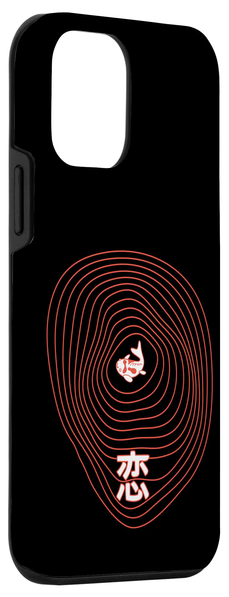 iPhone 12 Mini Koi Fish Design Case with Japanese Kanji - Slim Protective Phone Cover for Everyday Use, Travel & Gift Giving