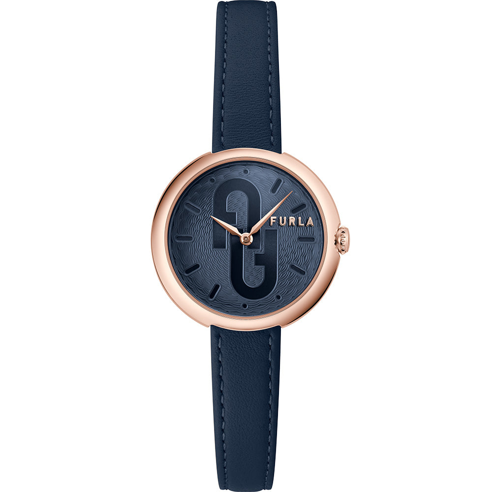 Furla WW00005004L33 Cosy Oceana Blue Leather Women's Watch - Stylish & Waterproof for Everyday Wear, Office & Casual Outings