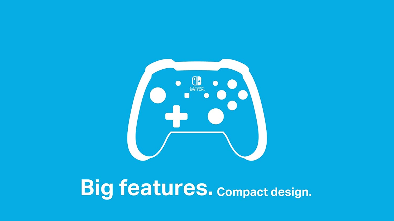 PowerA Nano Enhanced Wireless Controller for Nintendo Switch - Grey/Neon | Ergonomic Design, Motion Controls, Long Battery Life | Perfect for Gaming at Home or On-The-Go