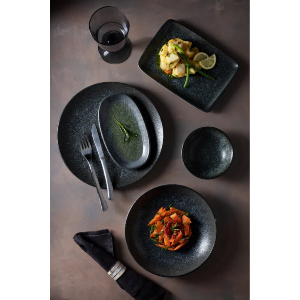 Bonna Vega 7.75 Inch Round Porcelain Deep Plate - Elegant Dinnerware for Gourmet Meals, Restaurants & Fine Dining | Microwave & Dishwasher Safe