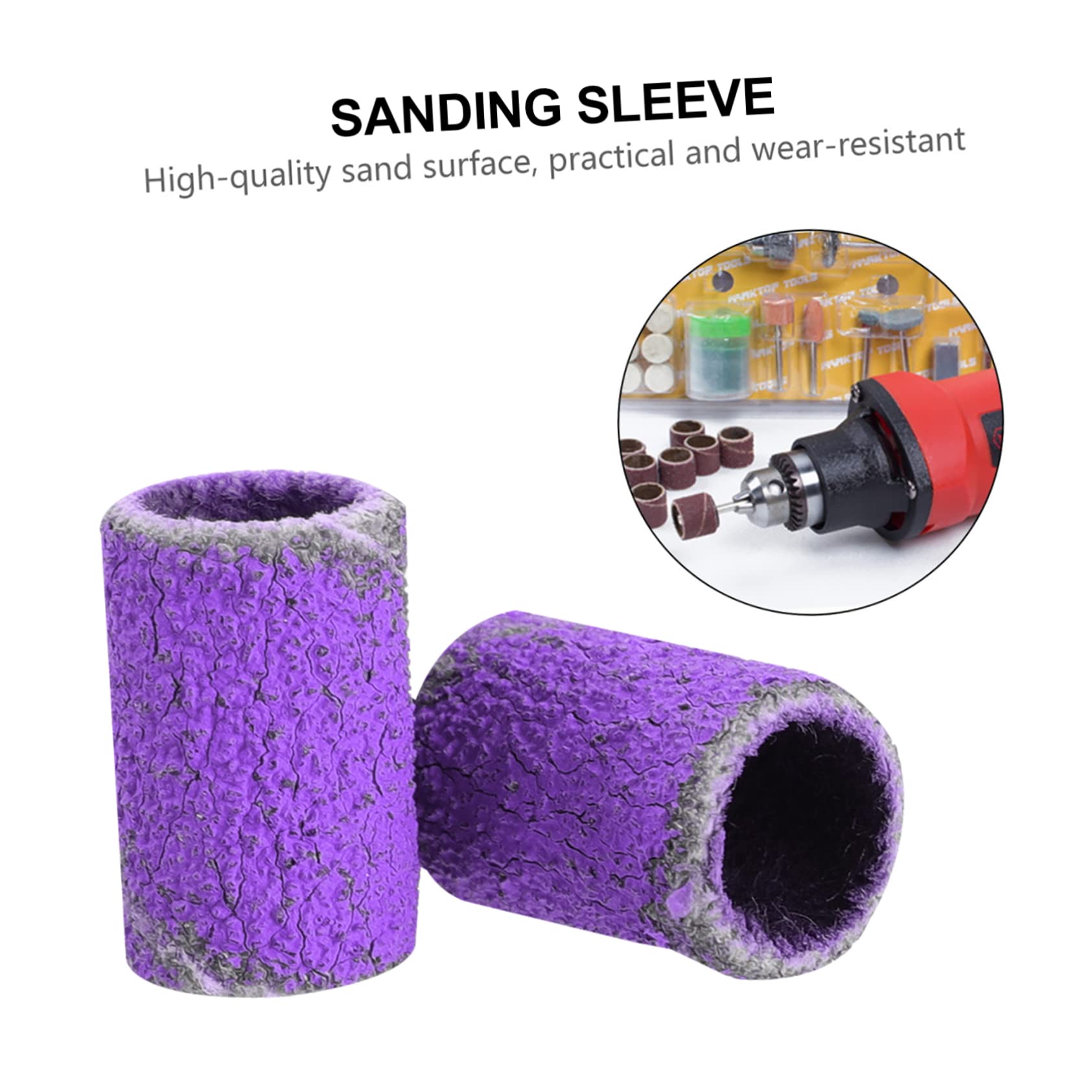 Minkissy 3 Sets Nail Sanding Bands for Nail Drill - 100pcs x 3 Sanding Caps, Grinding Heads & Polishing Tools for Professional Manicure & Pedicure - Perfect for Salon, Home Nail Care & DIY Nail Art