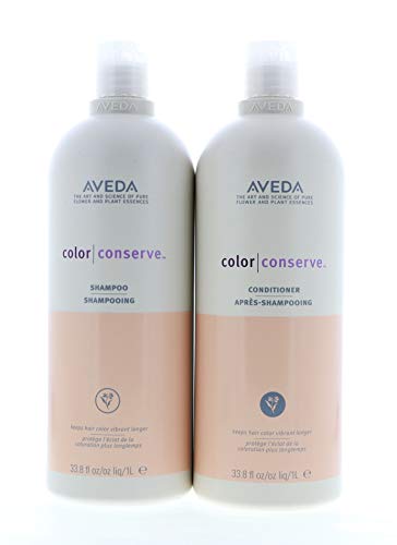 Aveda Color Conserve Shampoo & Conditioner Set - 33.8oz for Color-Treated Hair | Protects & Prevents Fading | Sulfate-Free, Vegan Formula | Perfect for Daily Hair Care & Salon-Quality Results at Home