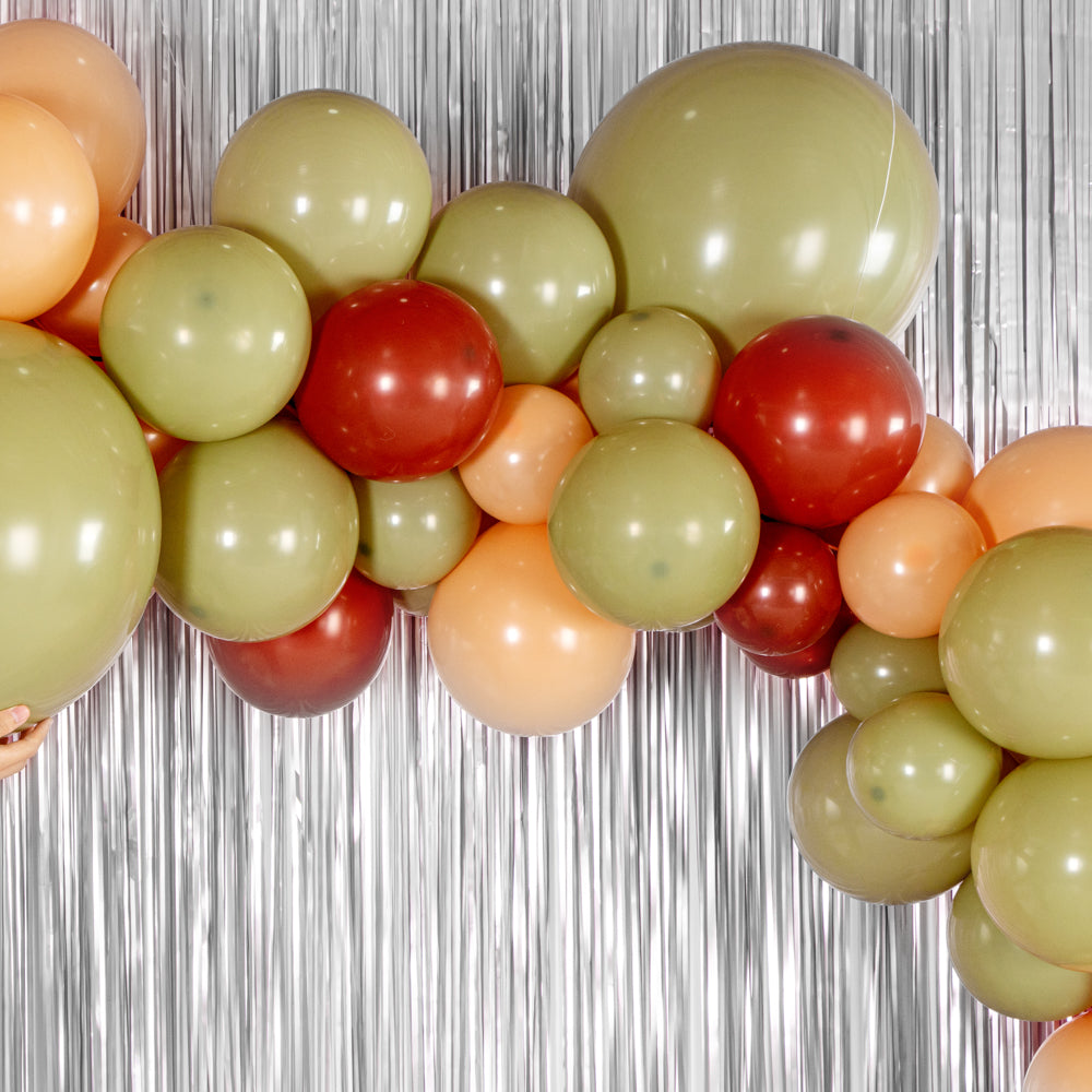 Premium Brown, Beige & Green Balloon Arch Kit - 127-Piece Party Decorations for Birthdays, Weddings & Events - Balloon Garland Backdrop Supplies (1 Count Box)