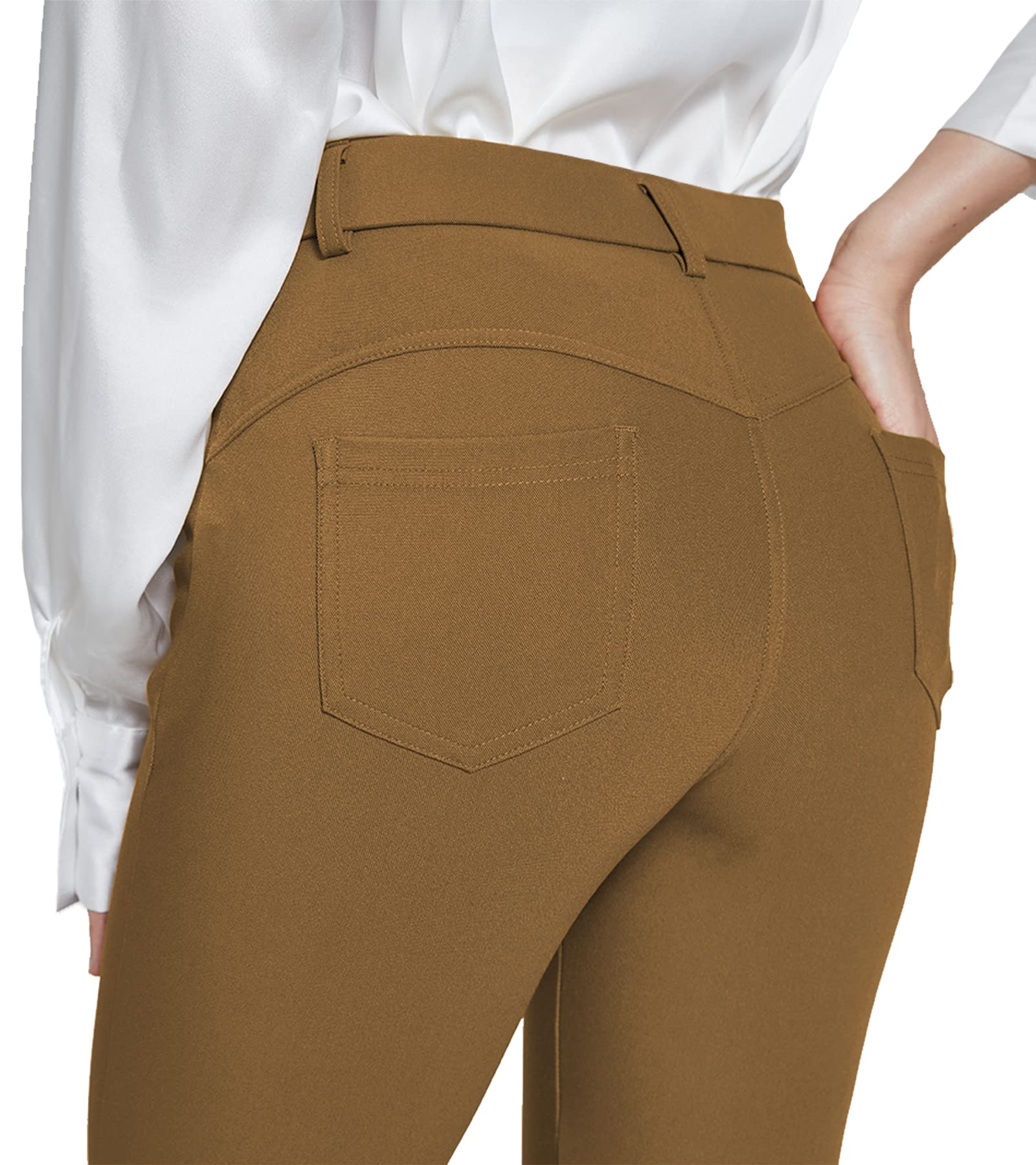 ChinFun Women's Stretchy Pull-On Jeggings - Skinny Work Pants for Business Casual & Office Wear | Comfortable Dress Slacks for Professional Women | Perfect for Work, Meetings & Everyday Office Outfits