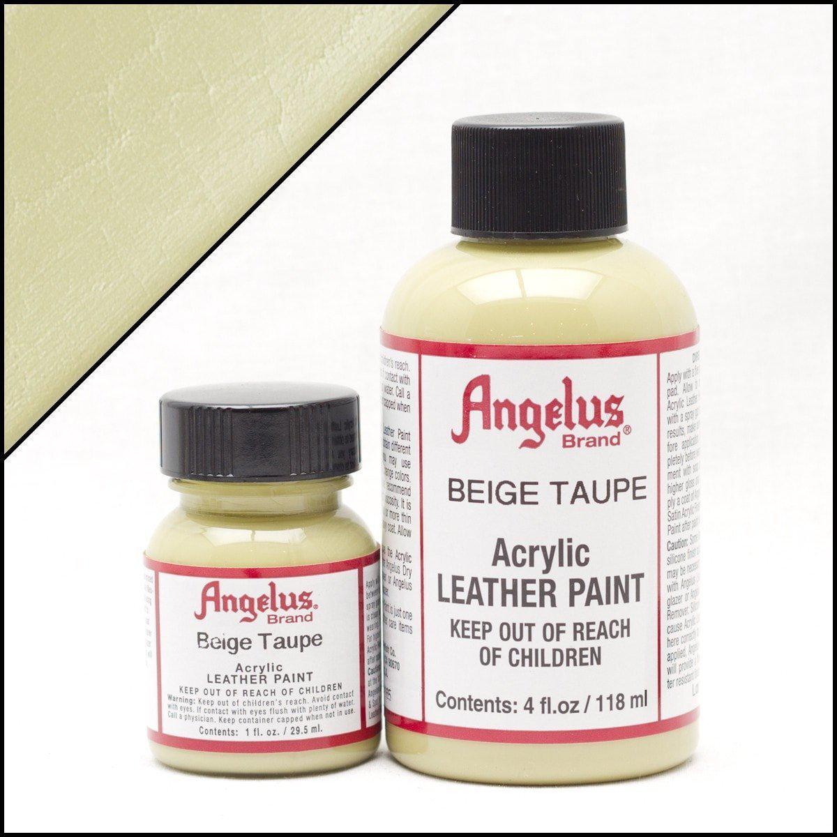 Angelus Leather Paint 1oz (30ml) - Premium Beige Taupe Color for Shoes, Bags & Accessories | DIY Leather Repair & Customization | Perfect for Sneakers, Handbags, Wallets & Furniture