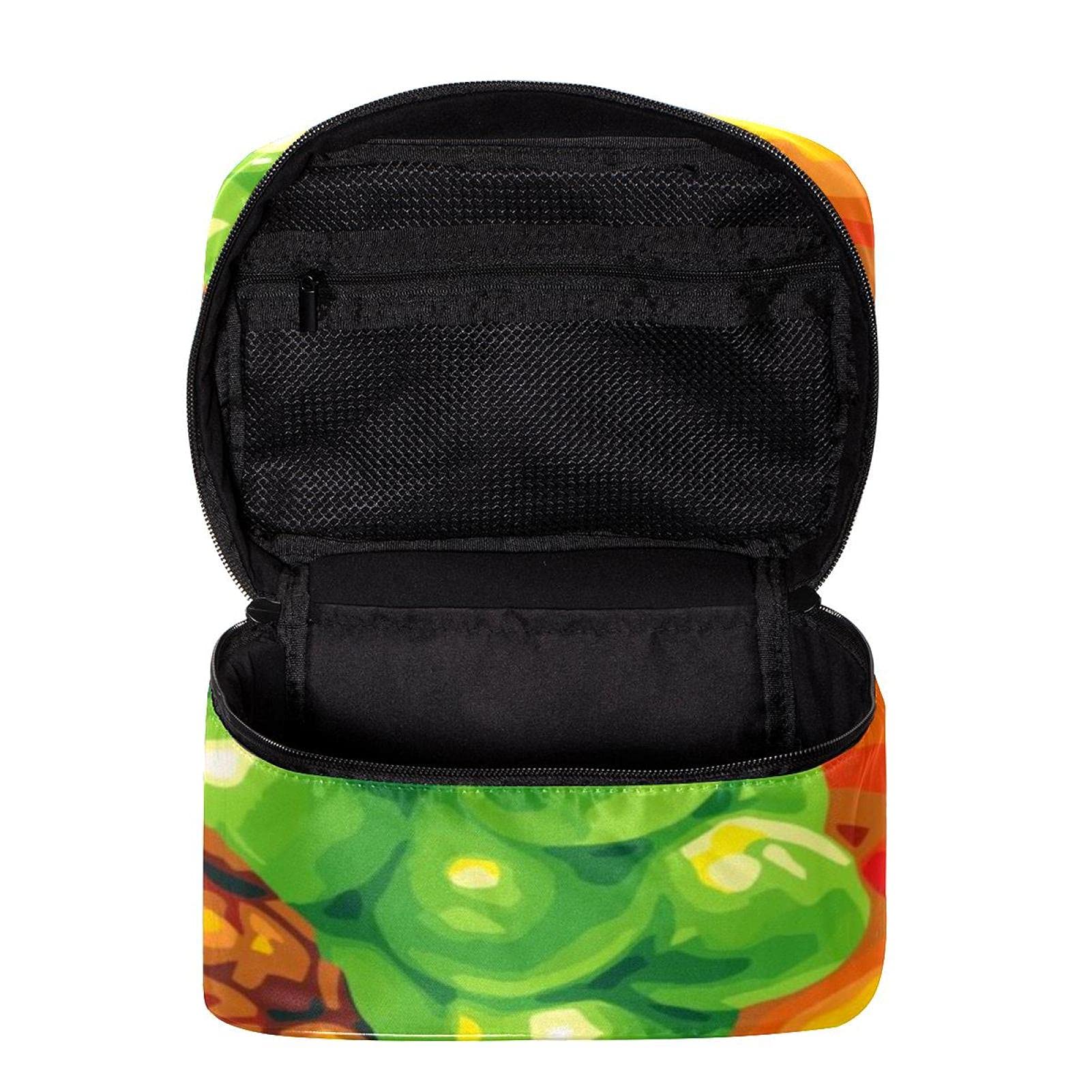 Fruit Pattern Travel Makeup Bag - Large Cosmetic Organizer with Zipper for Women & Girls | Perfect for Toiletries, Makeup Storage & Travel Essentials
