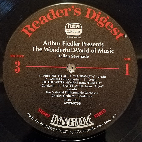 Arthur Fiedler - The Wonderful World Of Music (10xLP Vinyl Box Set, Compilation) - Near Mint or Mint Condition - Perfect for Classical Music Collectors & Audiophiles