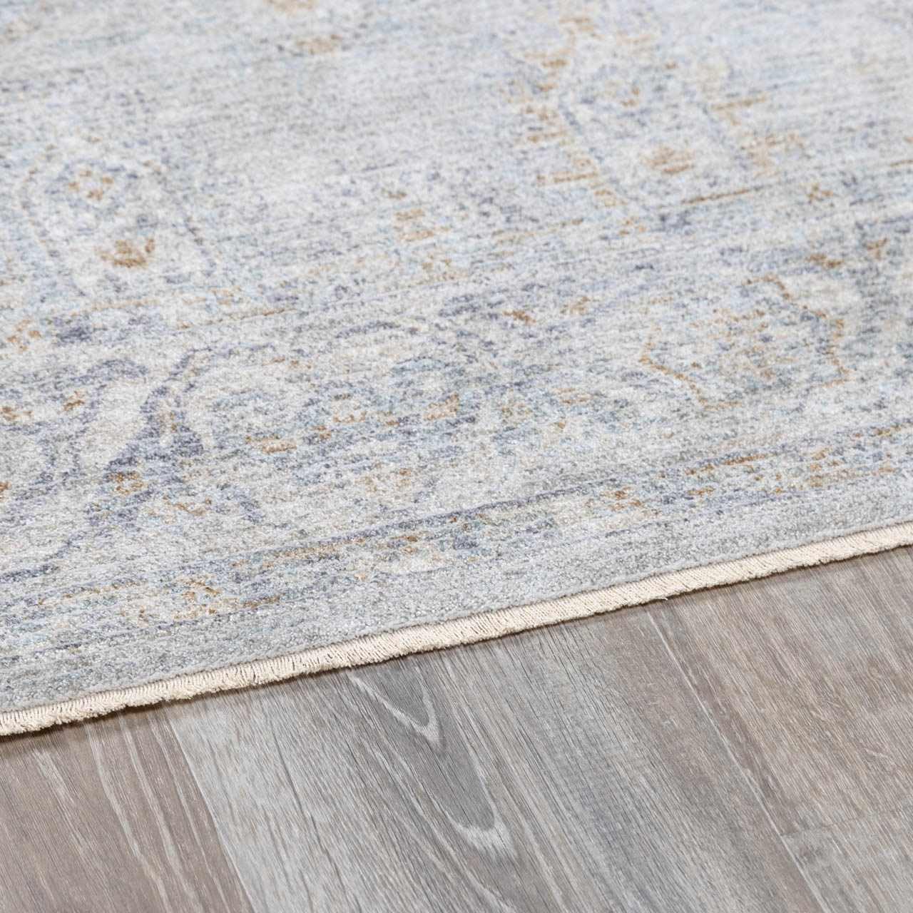 Hauteloom Cuebie Soft Plush Area Rug for Living Room and Bedroom - Gray & Green - 7'10