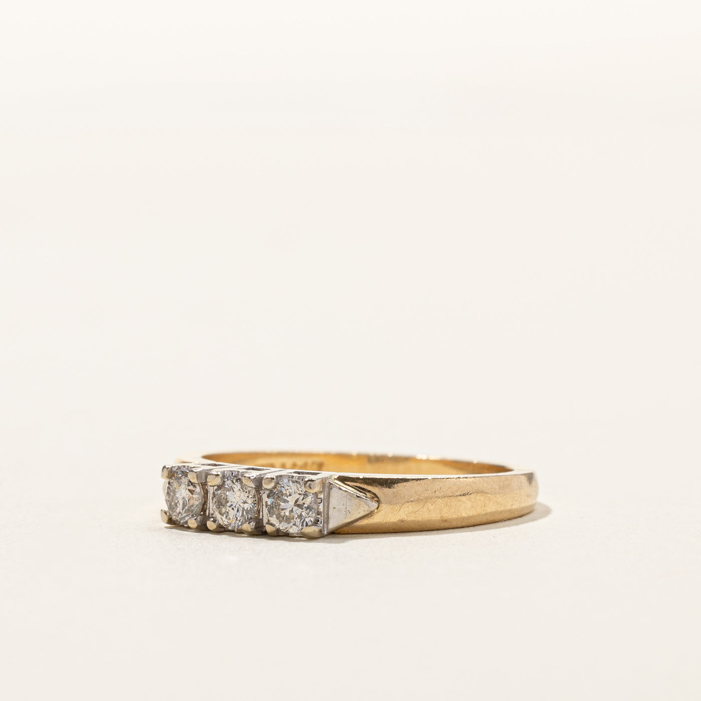 0.21ctw Three Stone Diamond Ring for Women - Size 6 | Elegant Engagement, Wedding, Anniversary Jewelry Gift | Perfect for Proposals, Bridal Sets & Special Occasions