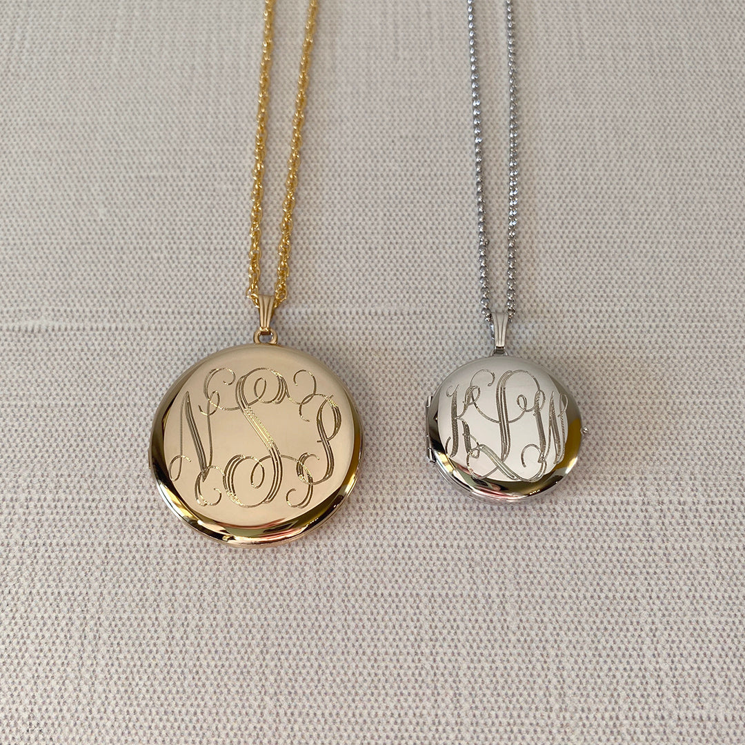 Sterling Silver 23mm Round 4 Photo Locket Necklace - Personalized Keepsake Pendant for Loved Ones | Perfect for Anniversaries, Valentine's Day & Memorial Gifts