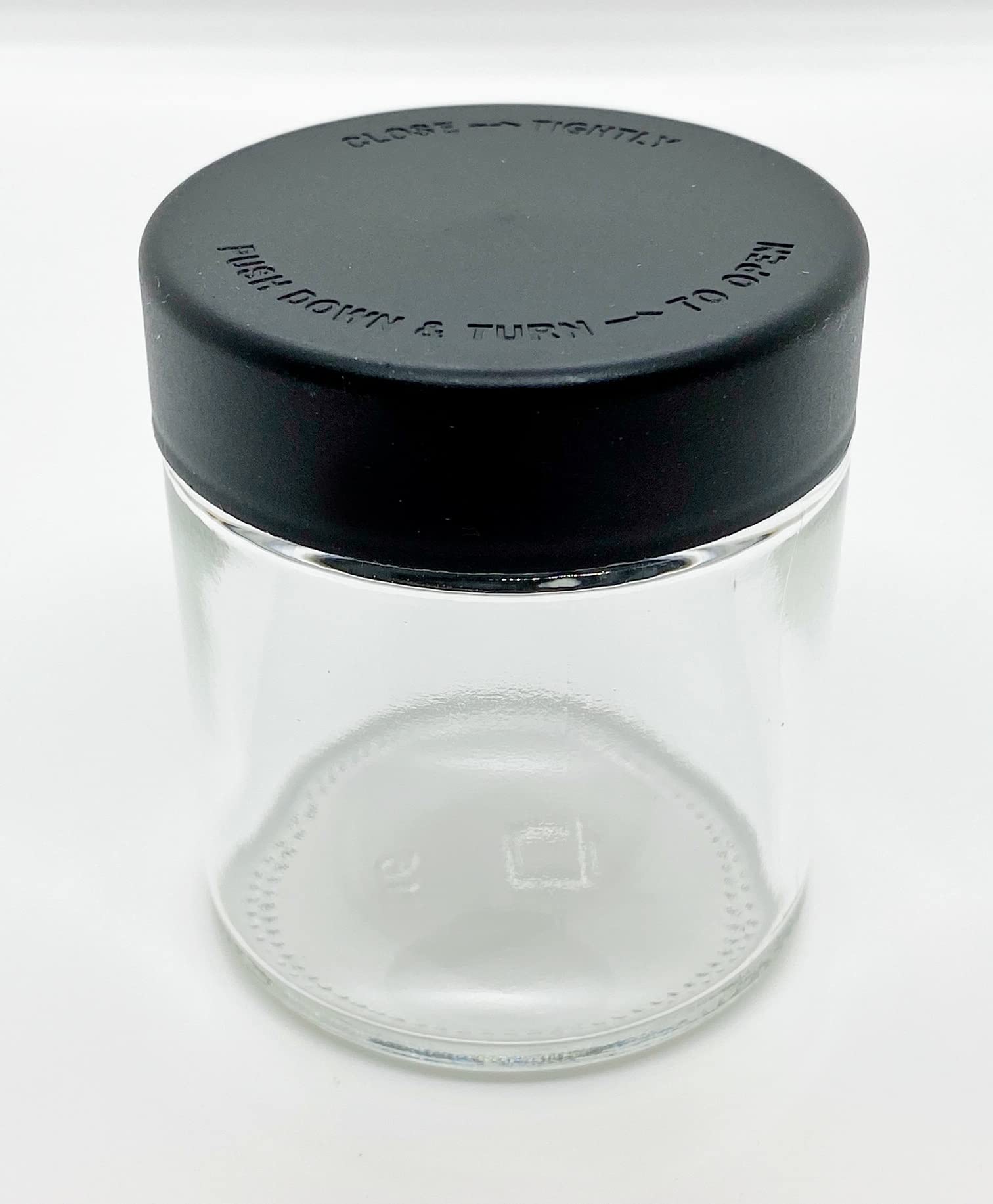 Child Resistant 3oz Glass Jars with Black Caps - 100 Pack Airtight Containers for Storing Herbs, Spices, CBD, and Essential Oils - Perfect for Home, Kitchen, and DIY Projects