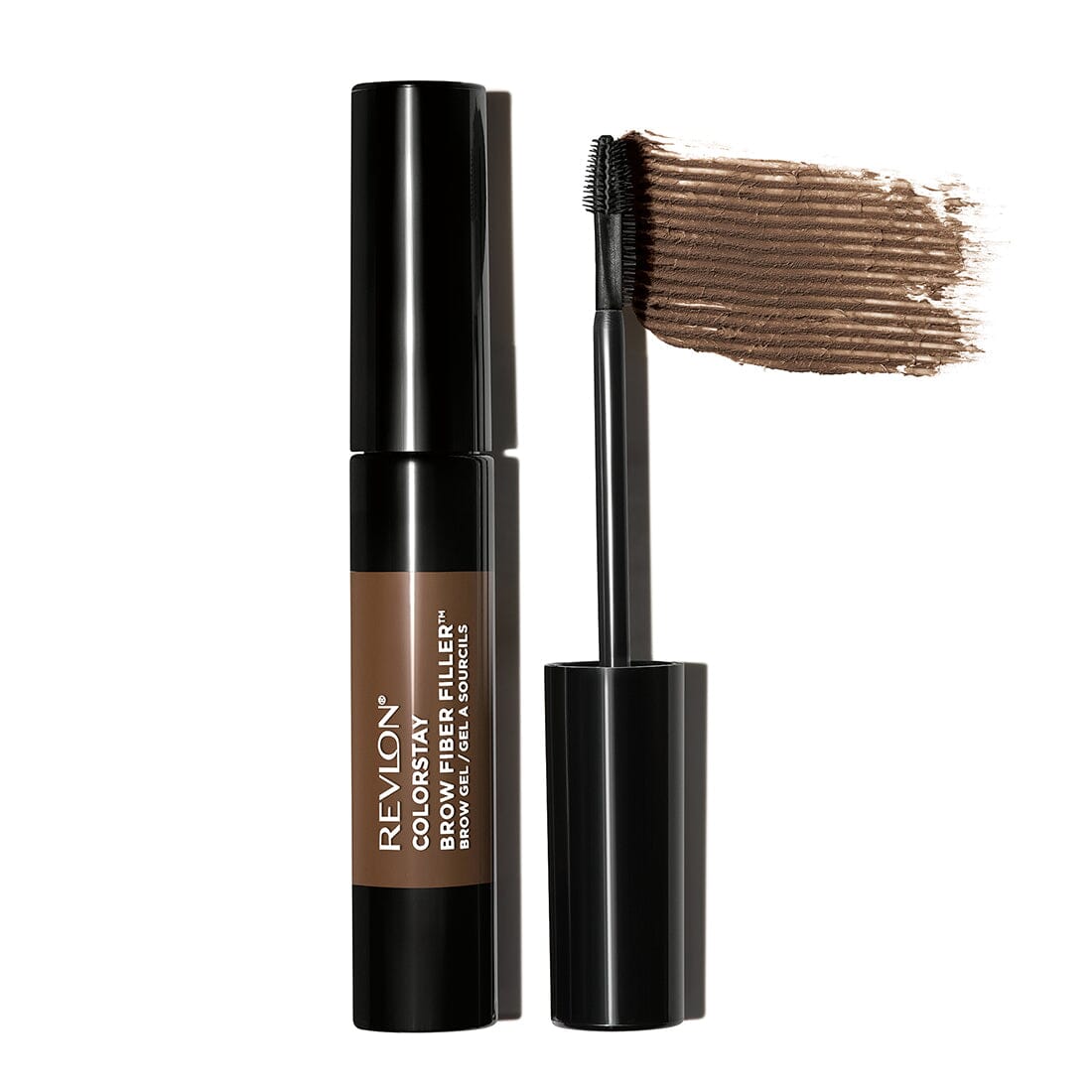 Revlon ColorStay Brow Filler & Fiber Mascara - Medium Brown 303 - 6.8ml Eyebrow Makeup for Natural-Looking Brows - Perfect for Everyday Wear & Special Occasions